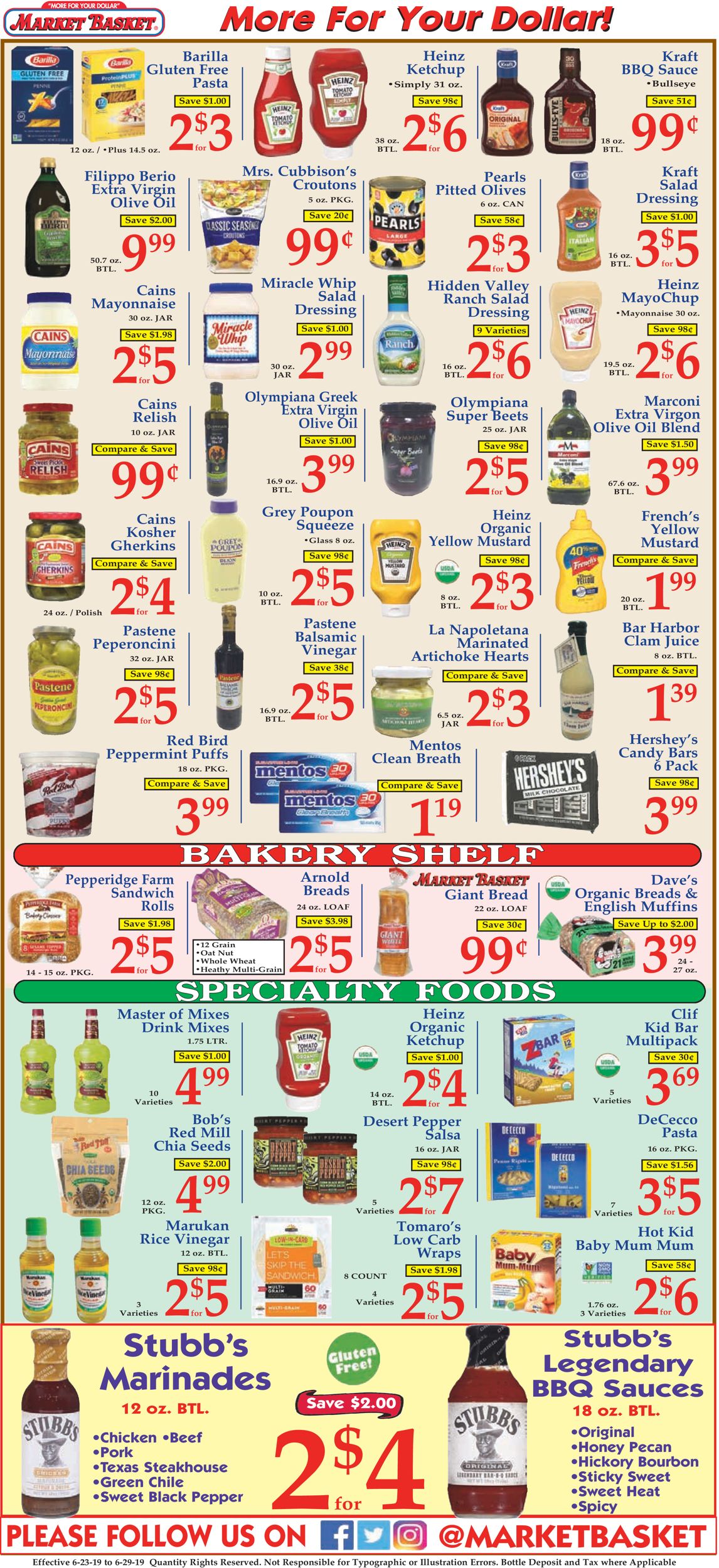 Catalogue Market Basket from 06/23/2019