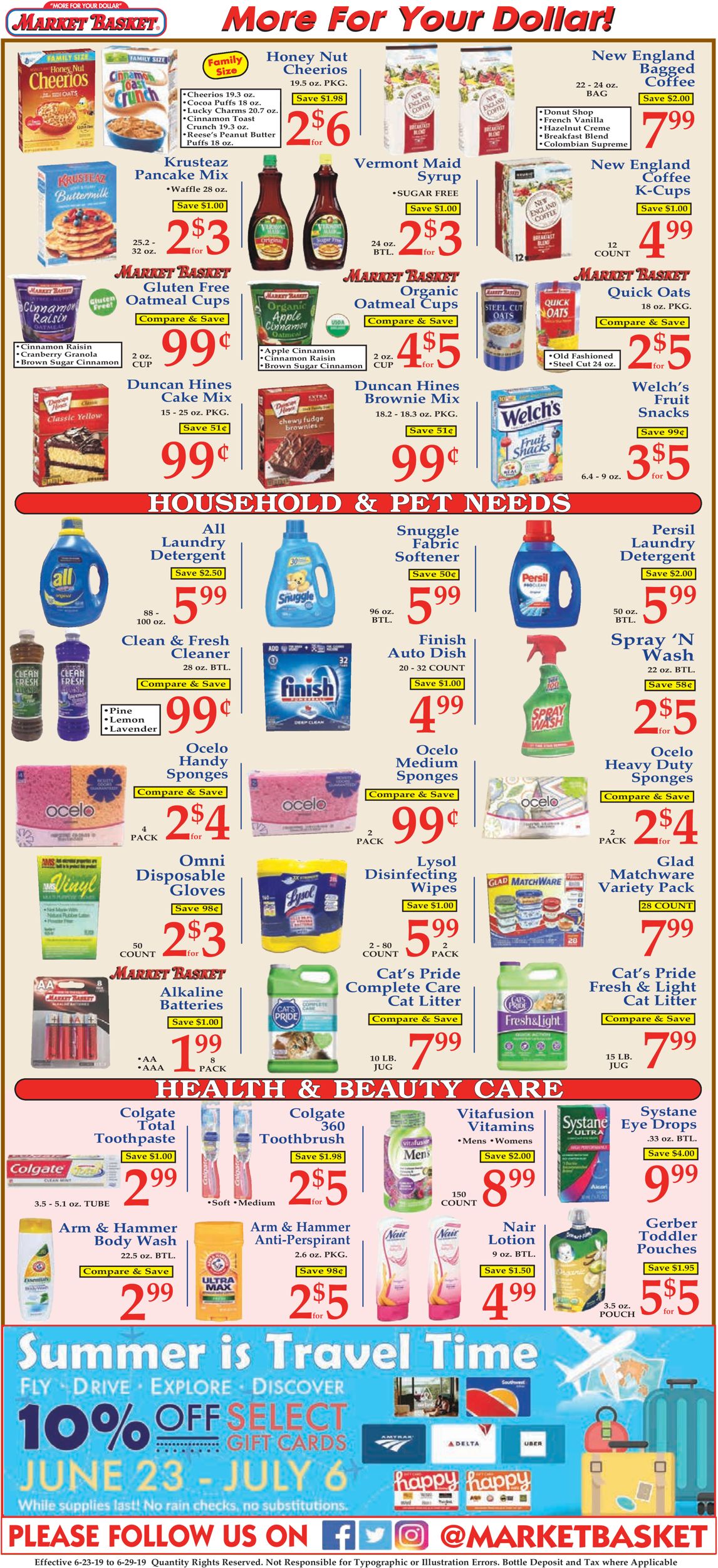Catalogue Market Basket from 06/23/2019
