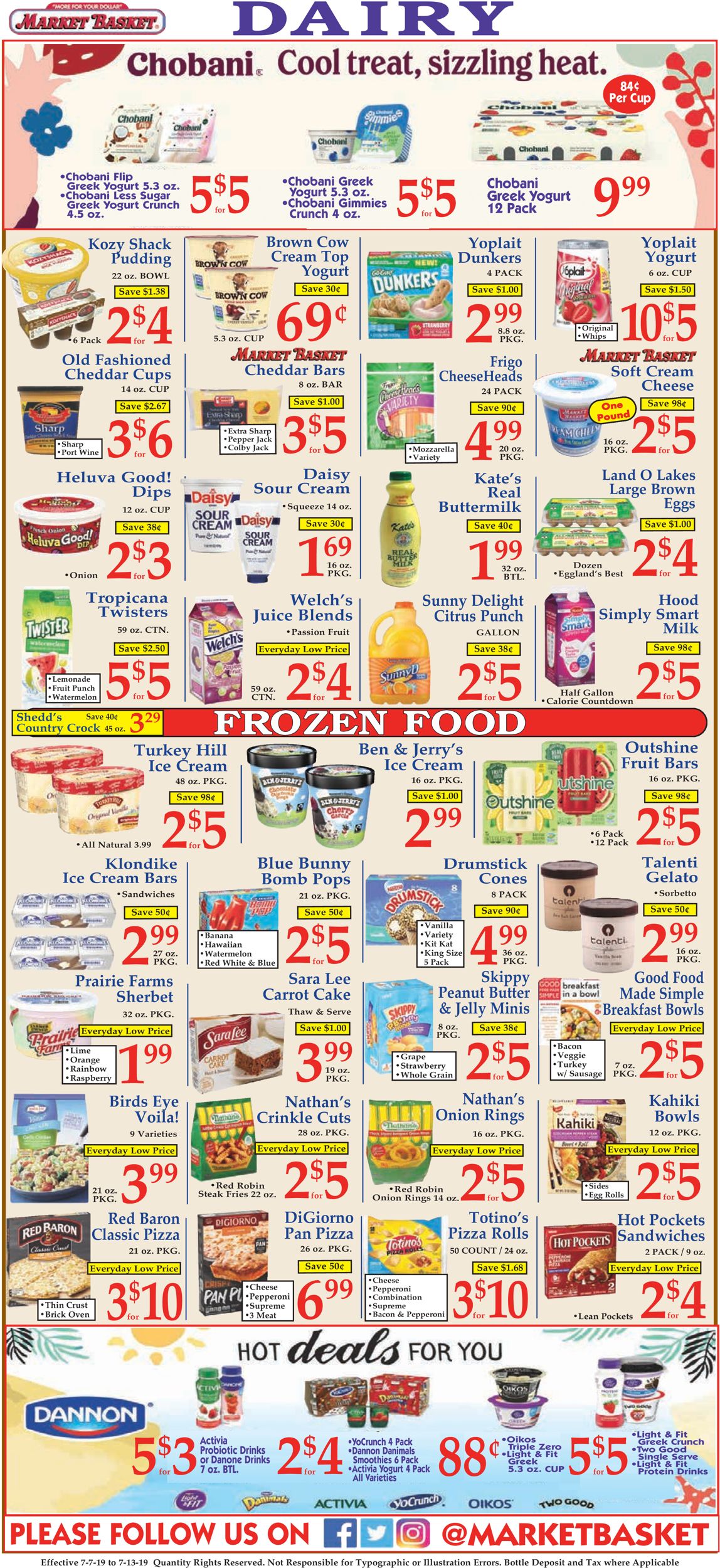 Catalogue Market Basket from 07/07/2019