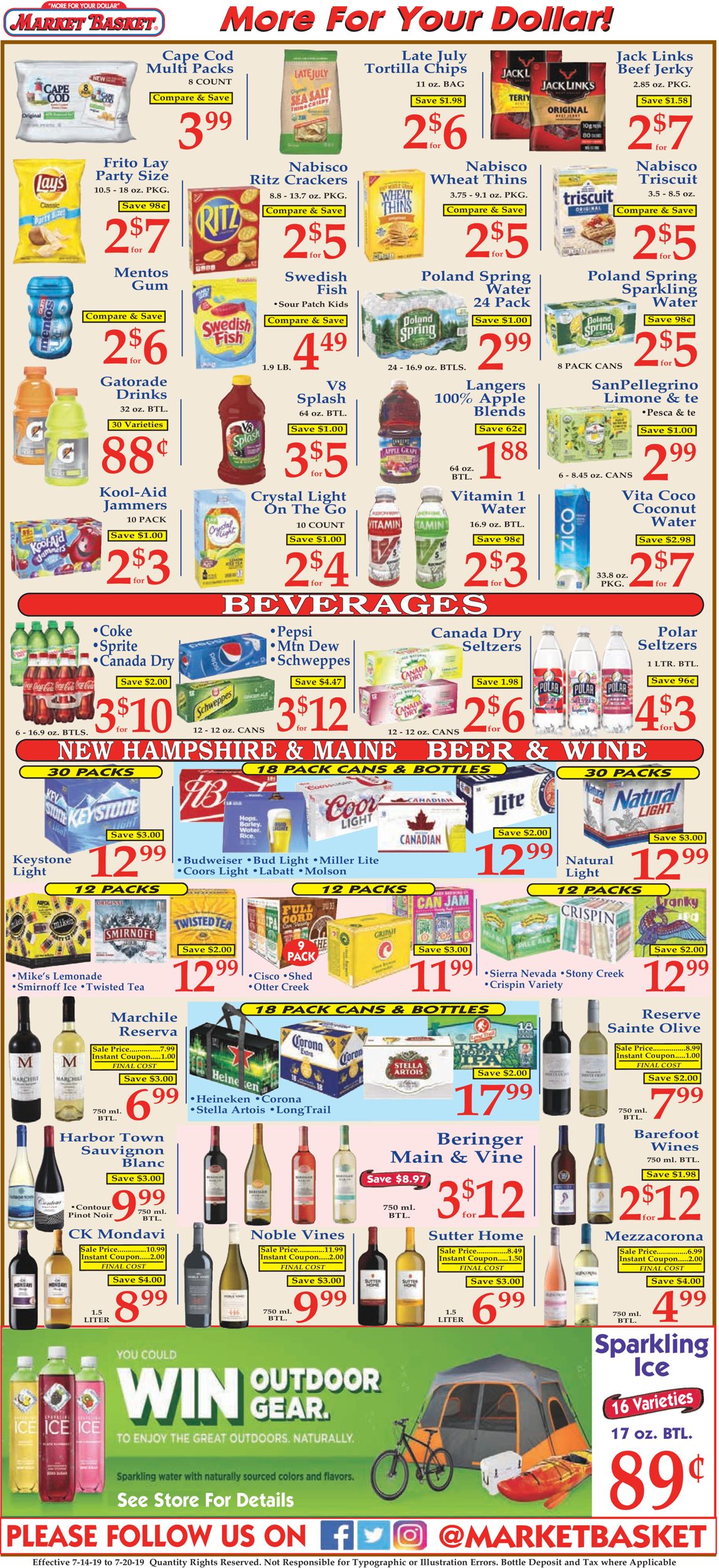 Catalogue Market Basket from 07/14/2019
