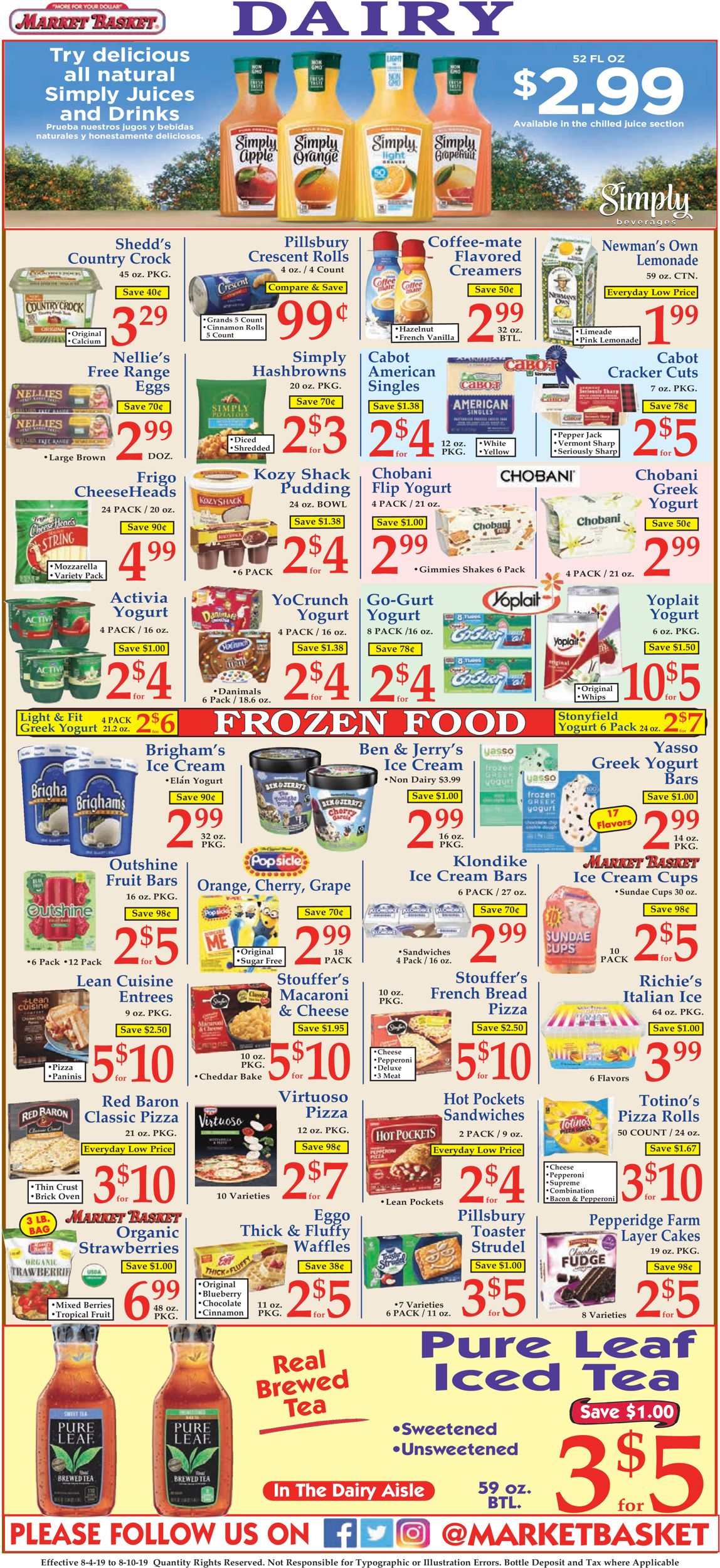 Catalogue Market Basket from 08/04/2019