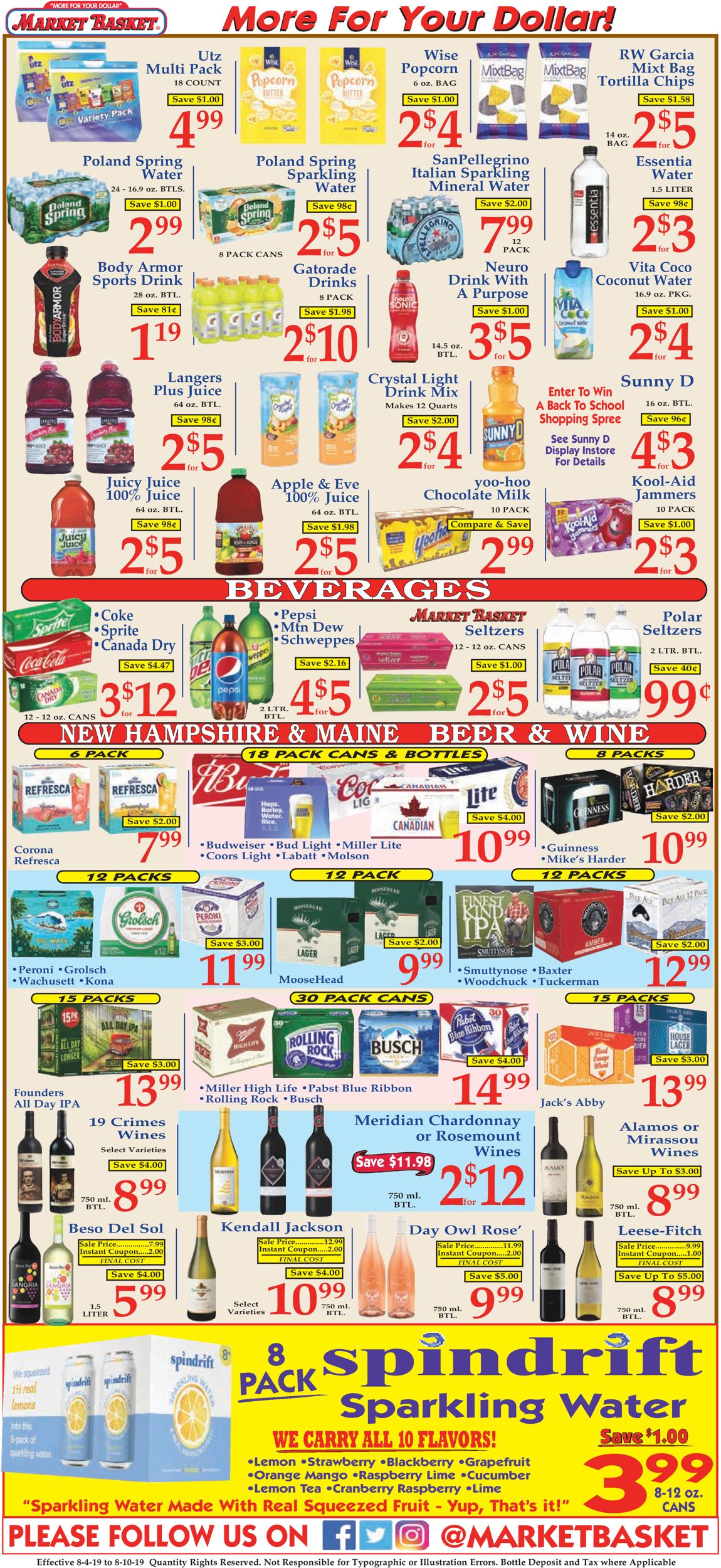 Catalogue Market Basket from 08/04/2019