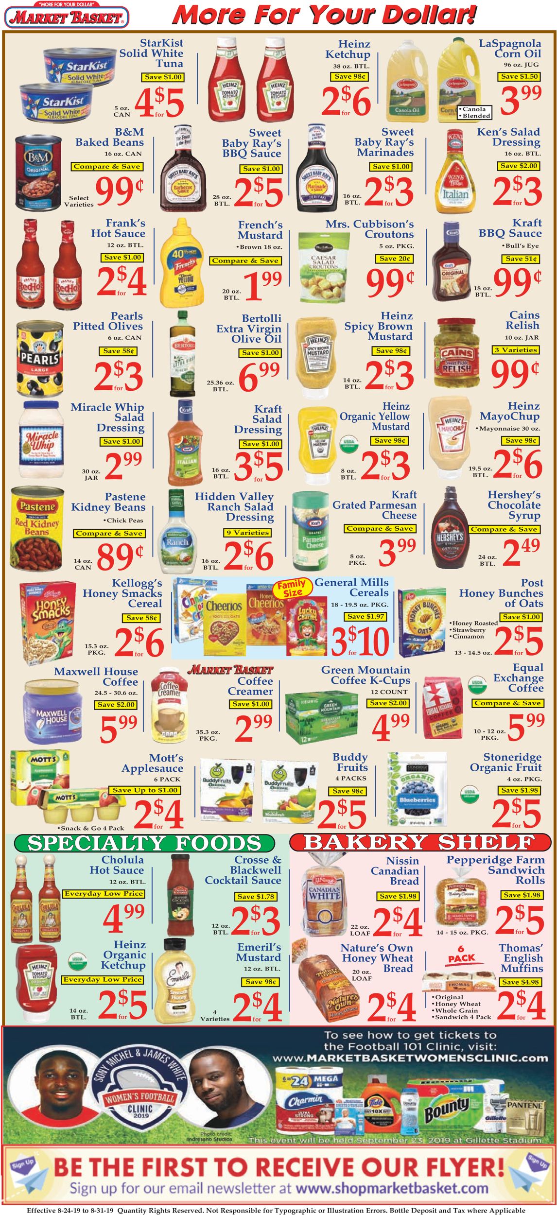 Catalogue Market Basket from 08/24/2019