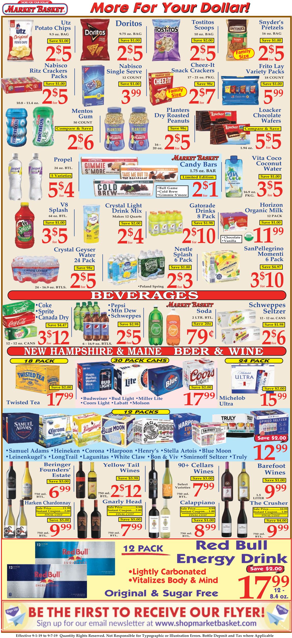 Catalogue Market Basket from 09/01/2019