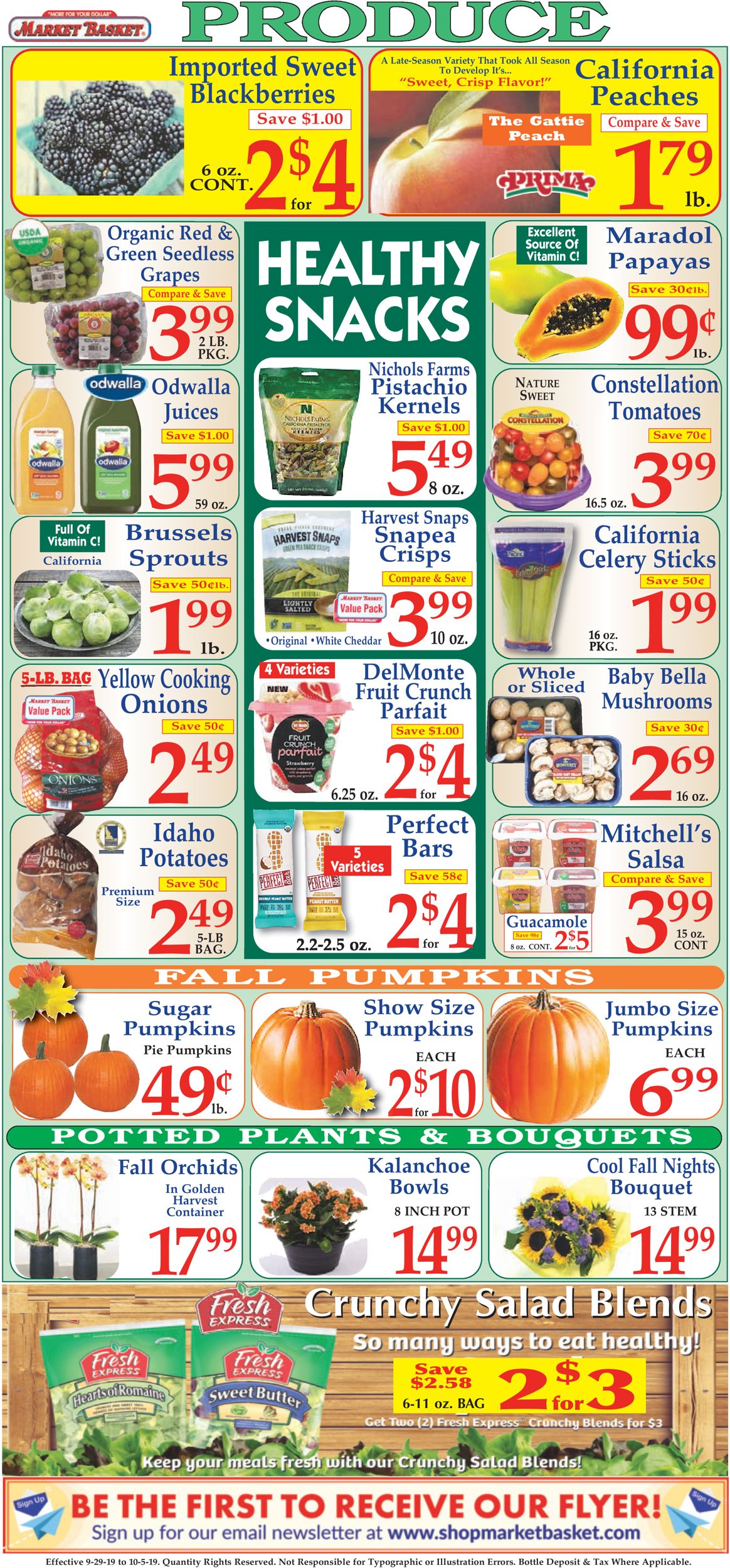 Catalogue Market Basket from 09/29/2019