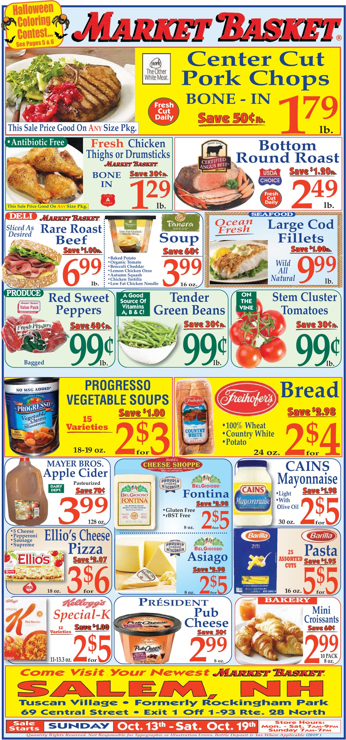 Catalogue Market Basket from 10/13/2019