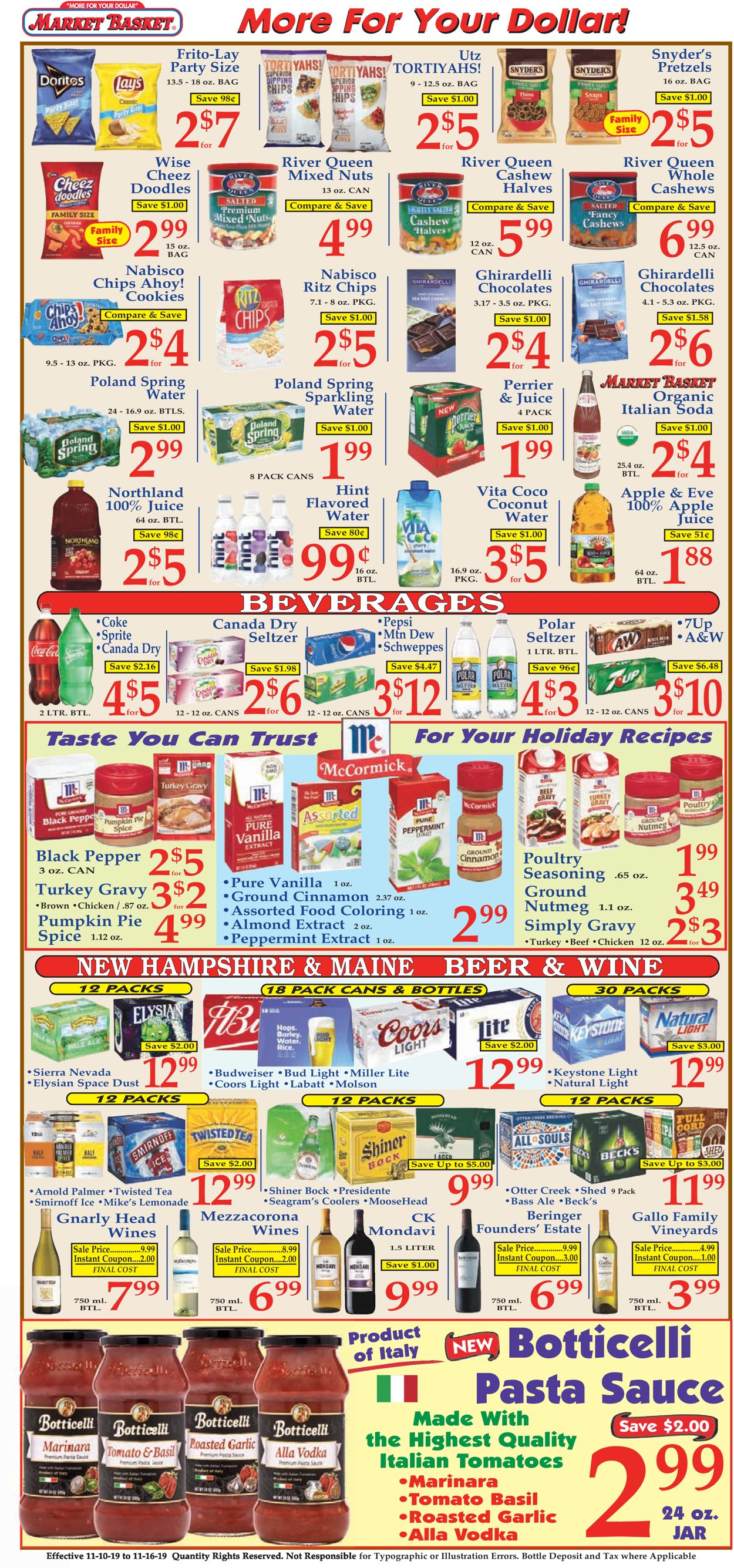 Catalogue Market Basket from 11/10/2019