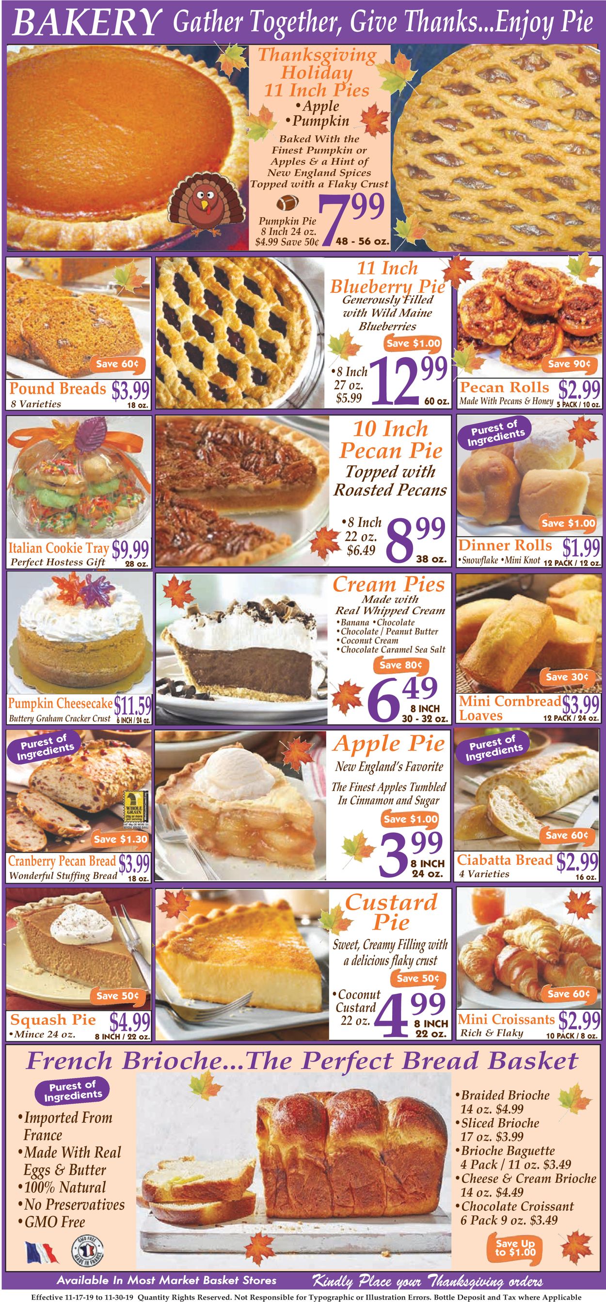 Catalogue Market Basket - Thanksgiving Ad 2019 from 11/17/2019