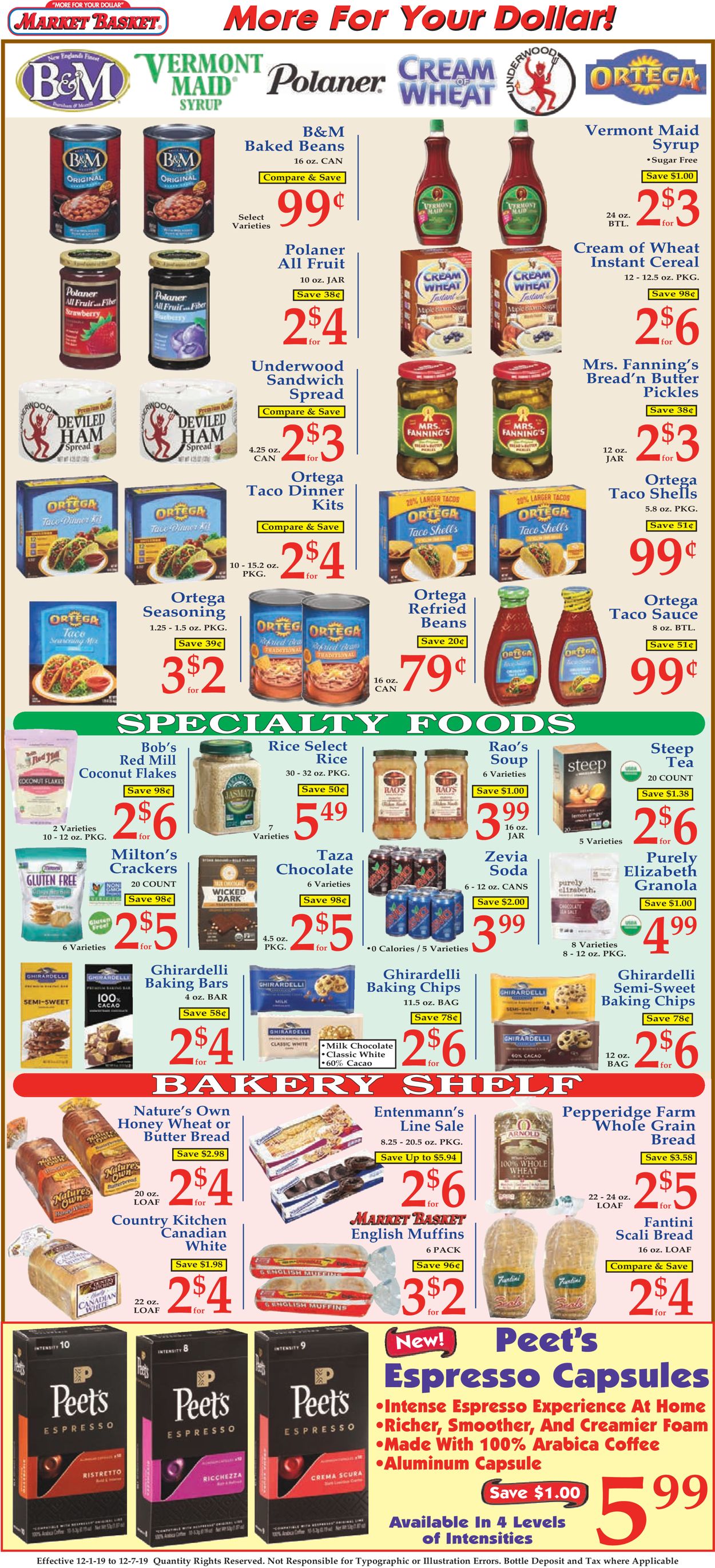 Catalogue Market Basket from 12/01/2019