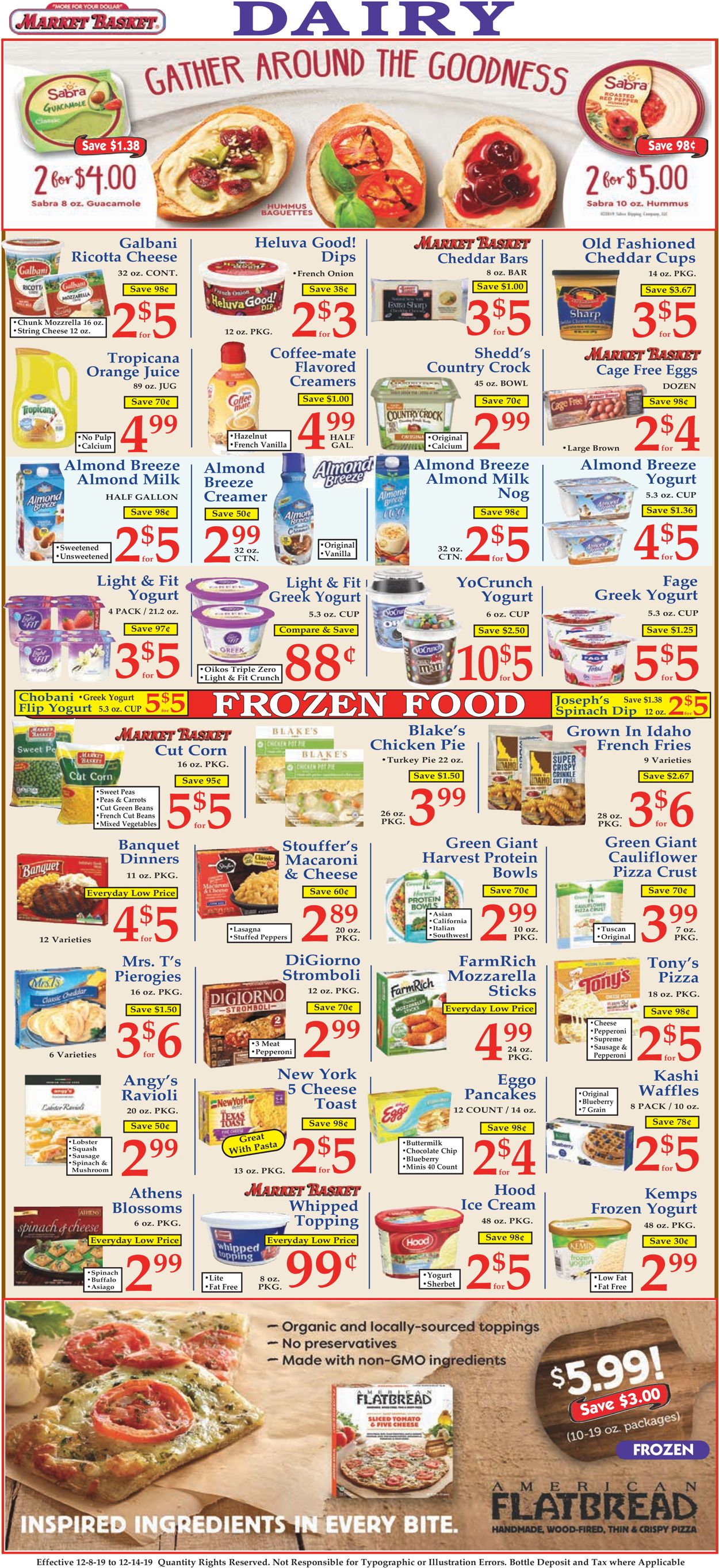 Catalogue Market Basket from 12/08/2019