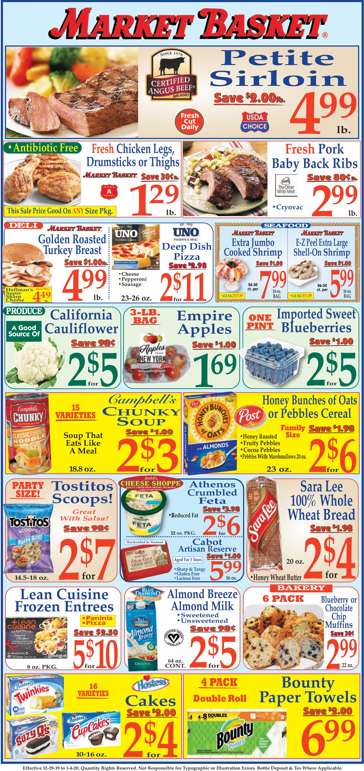 Catalogue Market Basket - New Year's Ad 2019/2020 from 12/29/2019