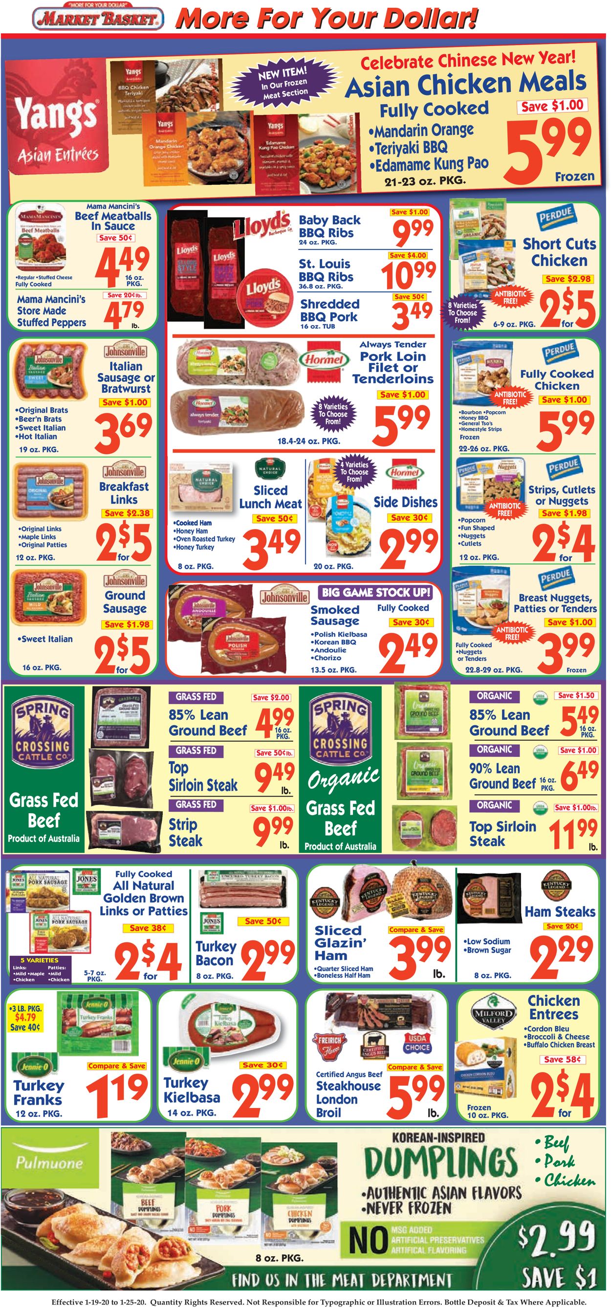 Catalogue Market Basket from 01/19/2020