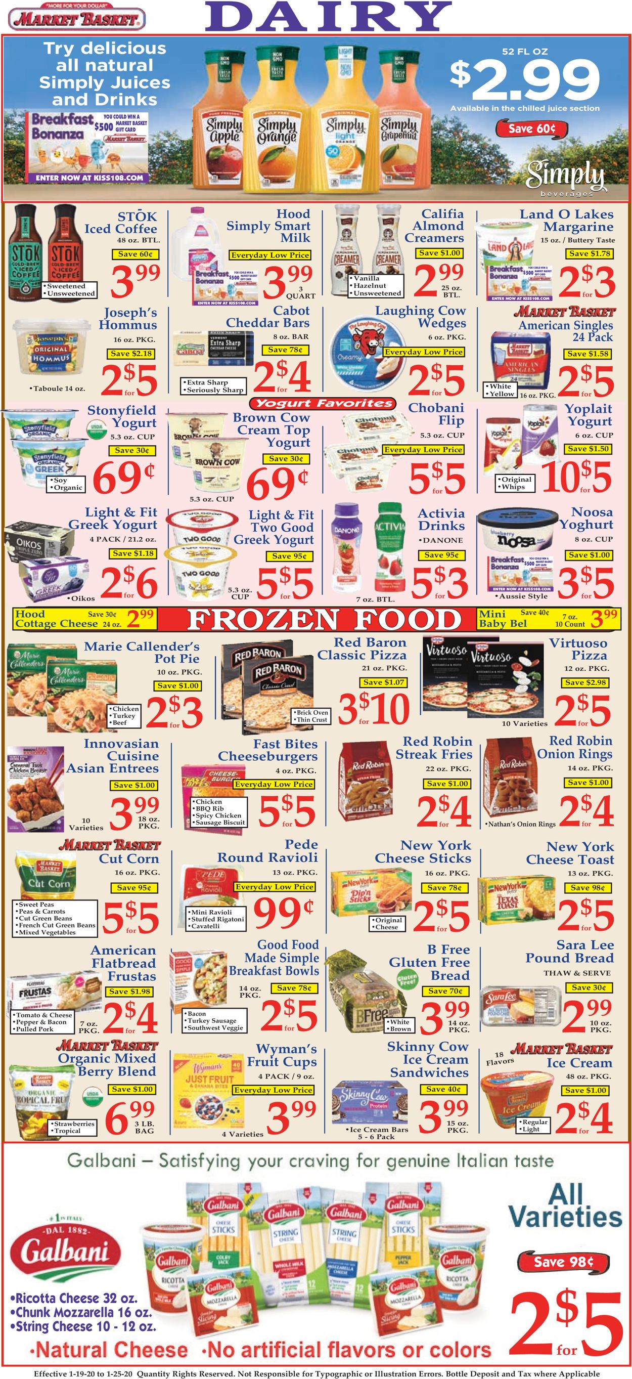 Catalogue Market Basket from 01/19/2020