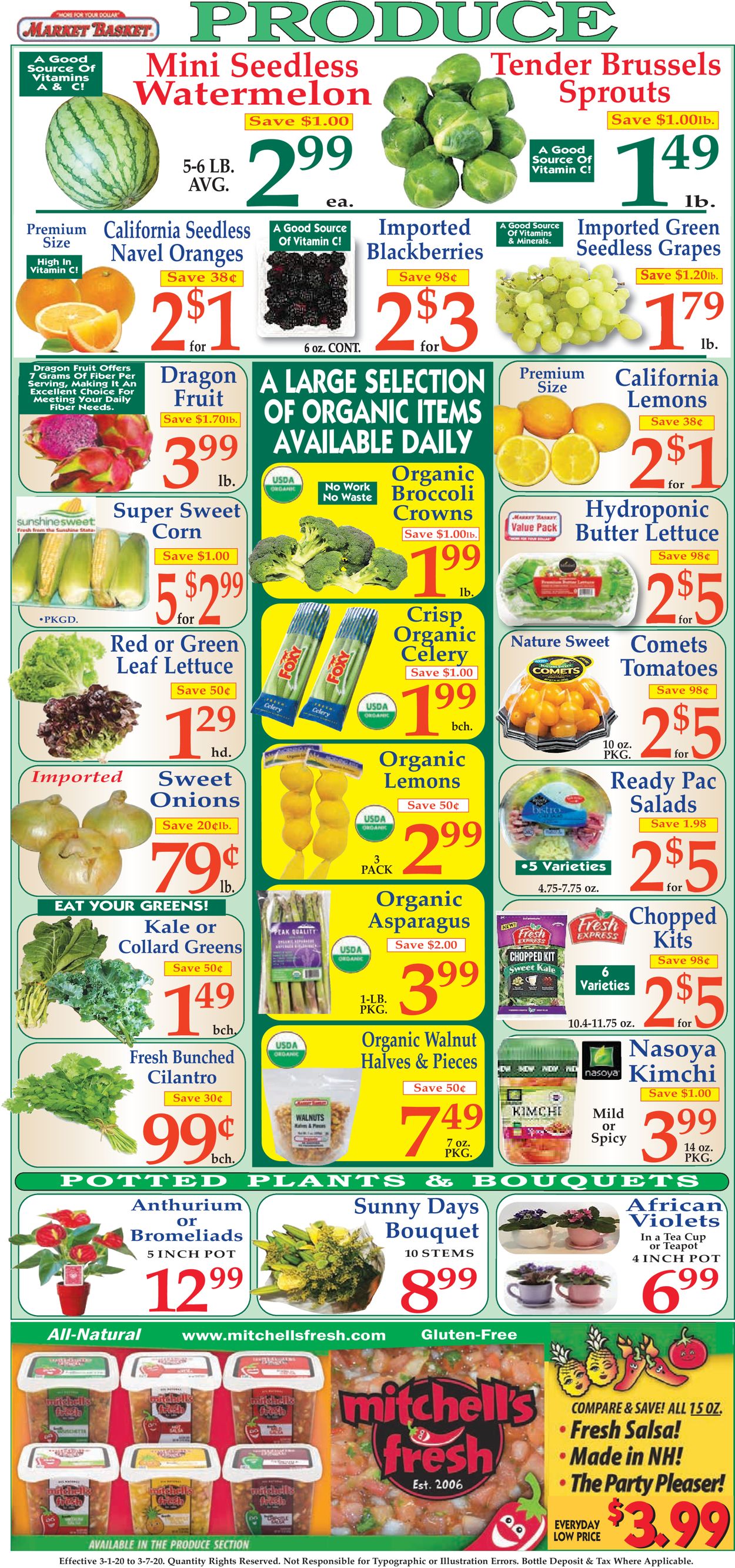 Catalogue Market Basket from 03/01/2020