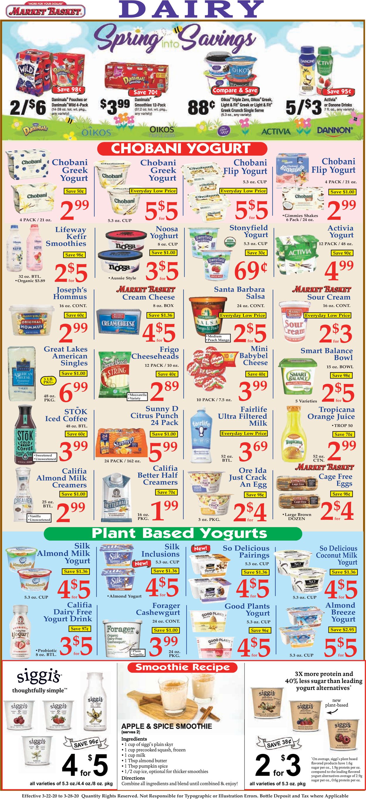 Catalogue Market Basket from 03/22/2020