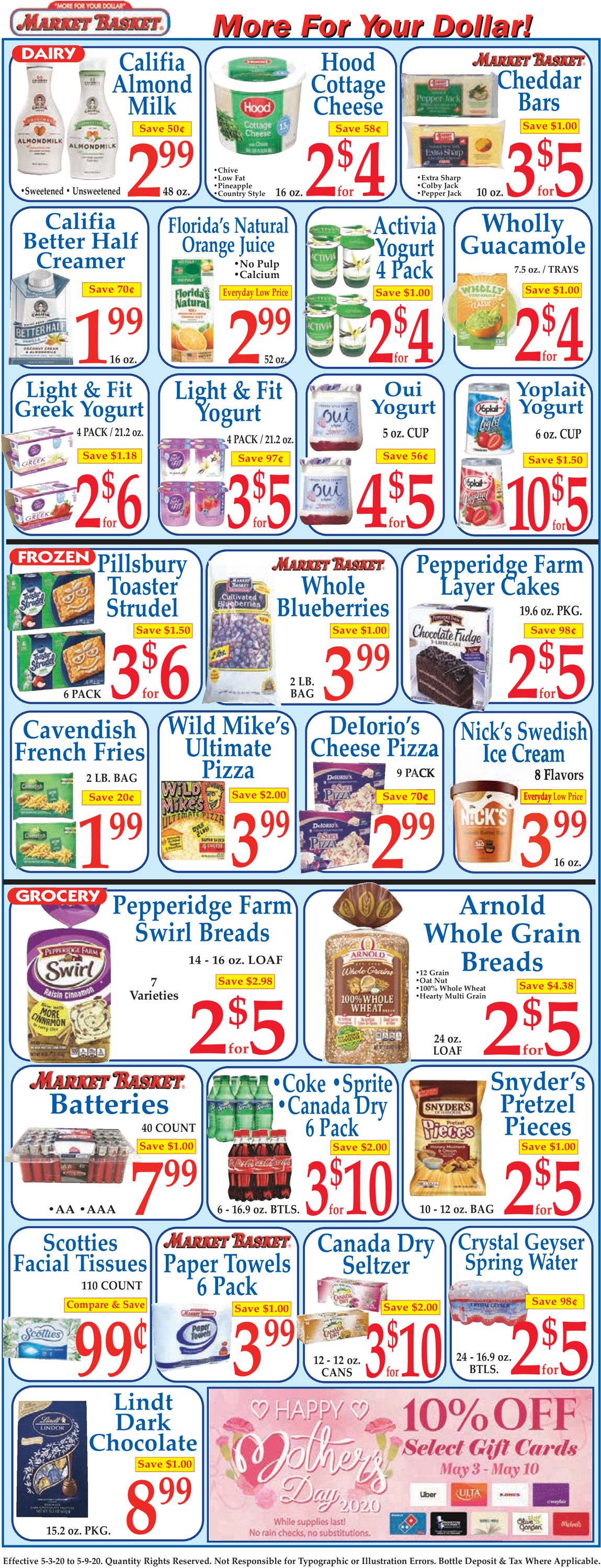 Catalogue Market Basket from 05/03/2020
