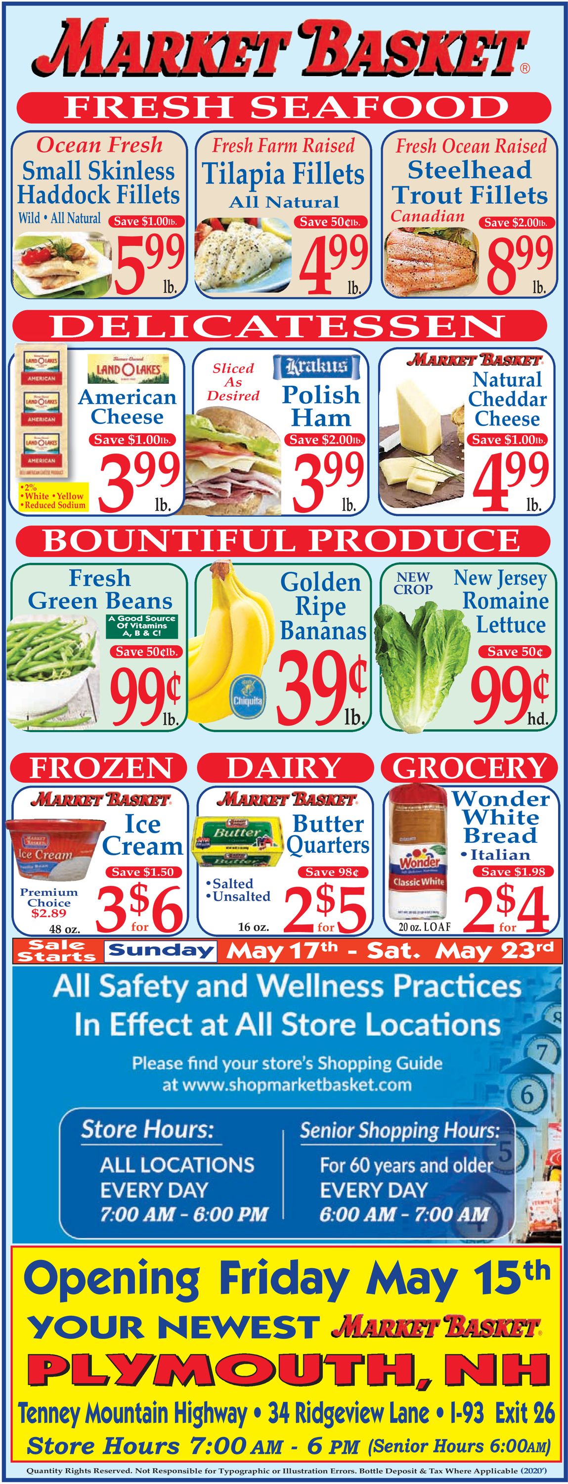 Catalogue Market Basket from 05/17/2020