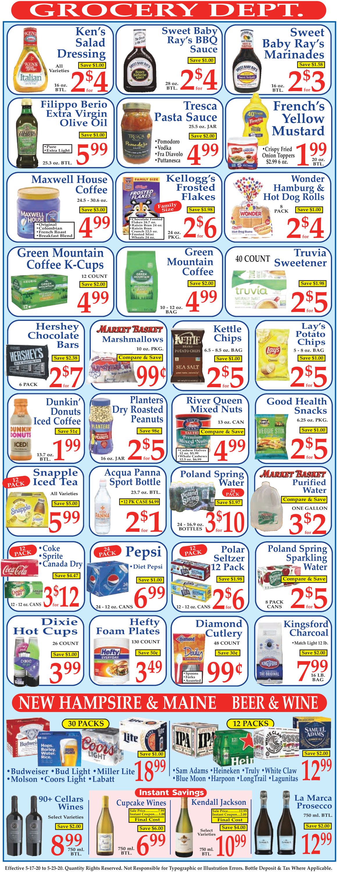 Catalogue Market Basket from 05/17/2020