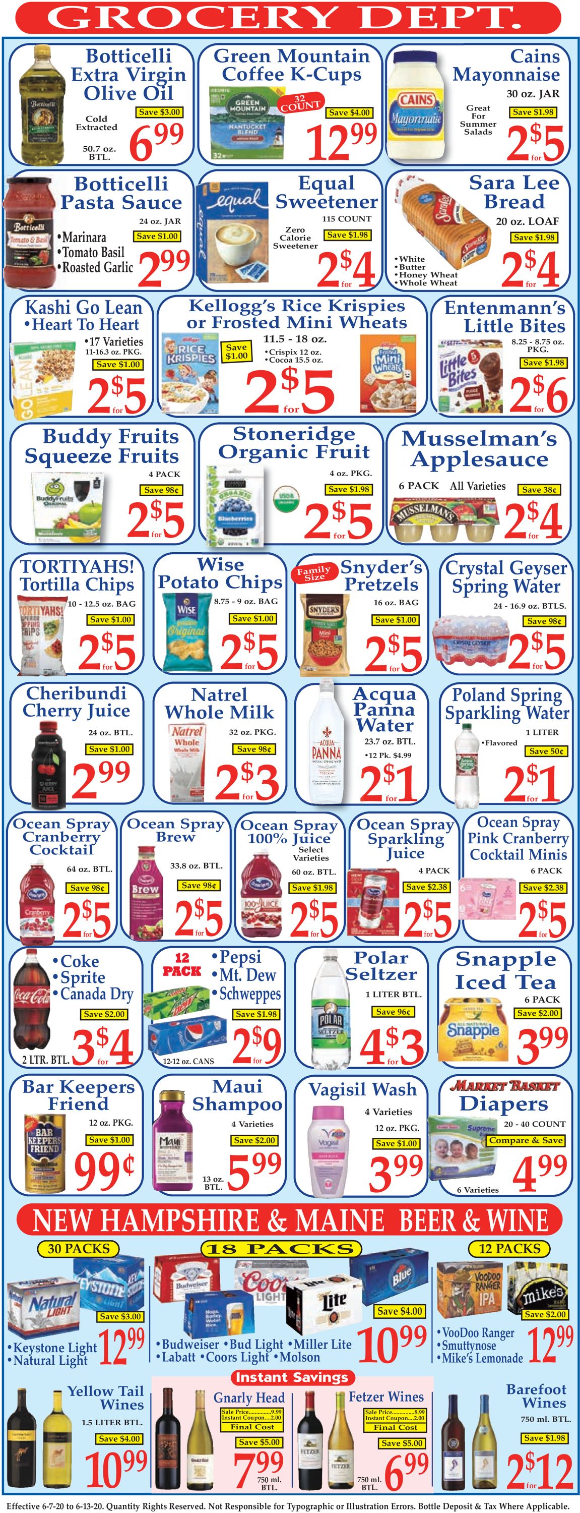 Catalogue Market Basket from 06/07/2020