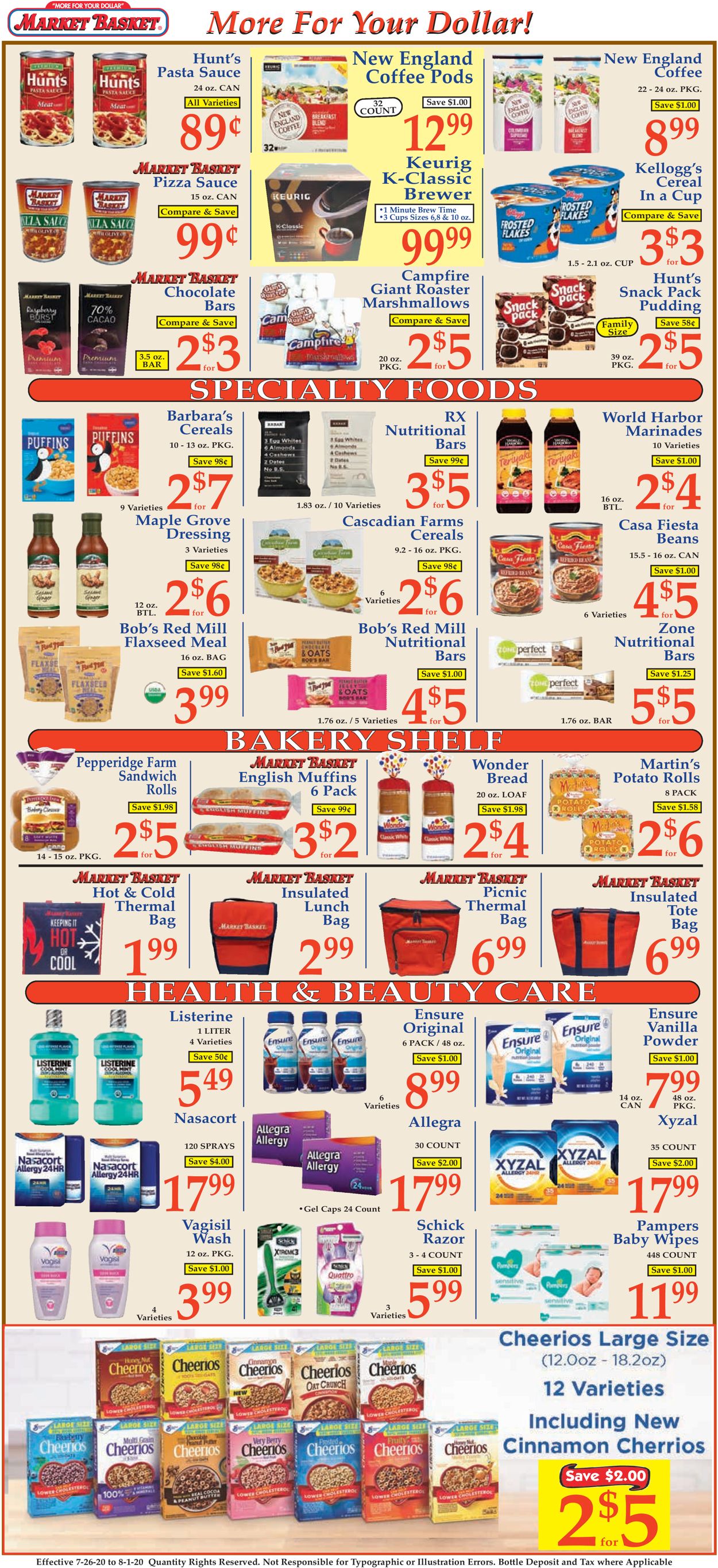 Catalogue Market Basket from 07/26/2020