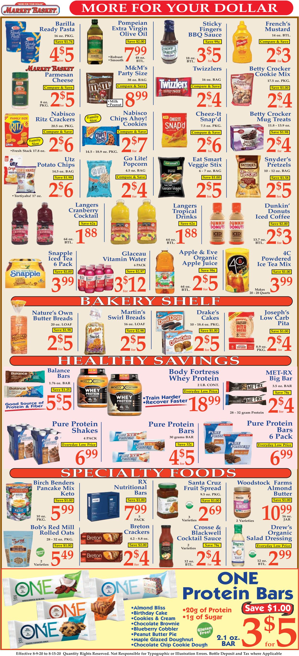 Catalogue Market Basket from 08/09/2020
