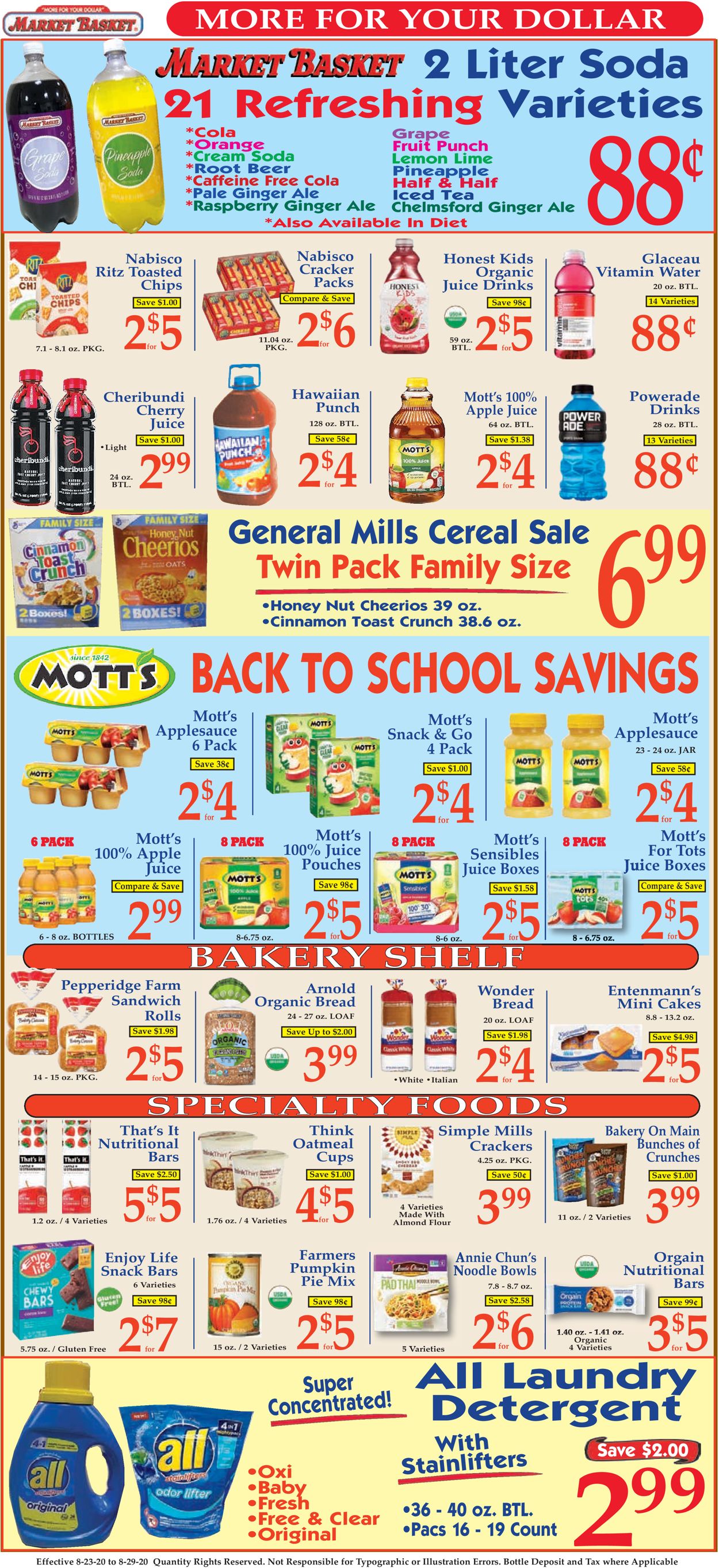 Catalogue Market Basket from 08/23/2020