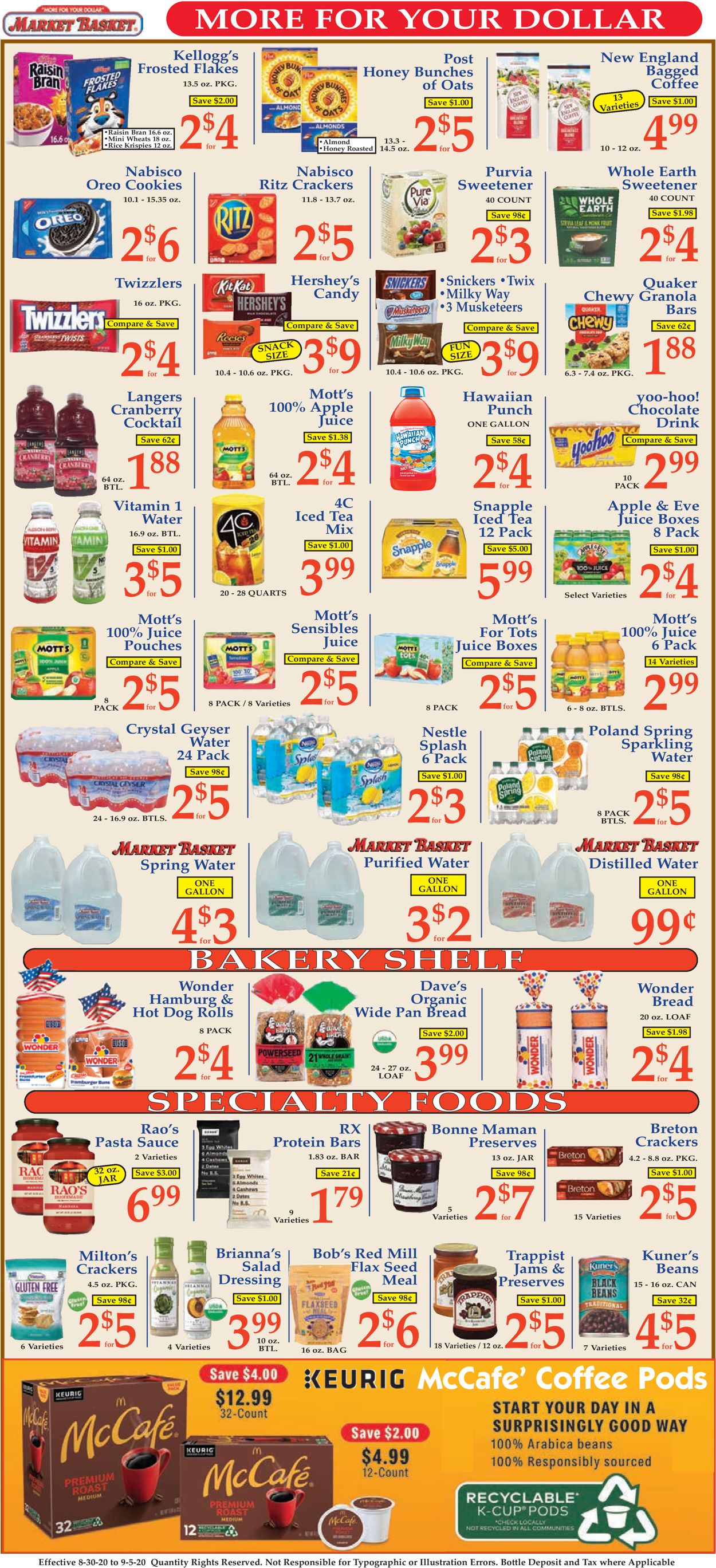 Catalogue Market Basket from 08/30/2020