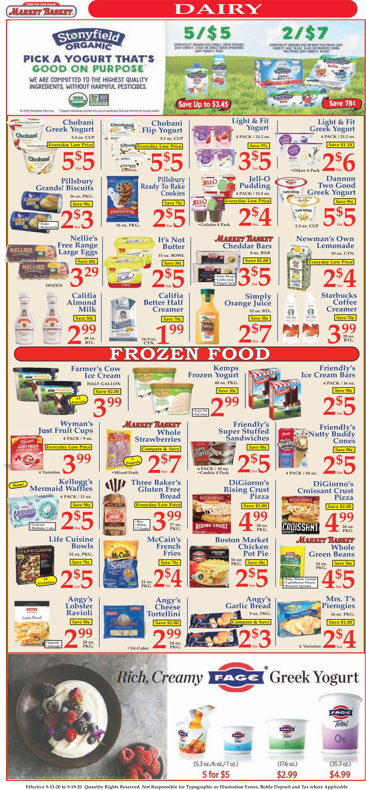 Catalogue Market Basket from 09/13/2020