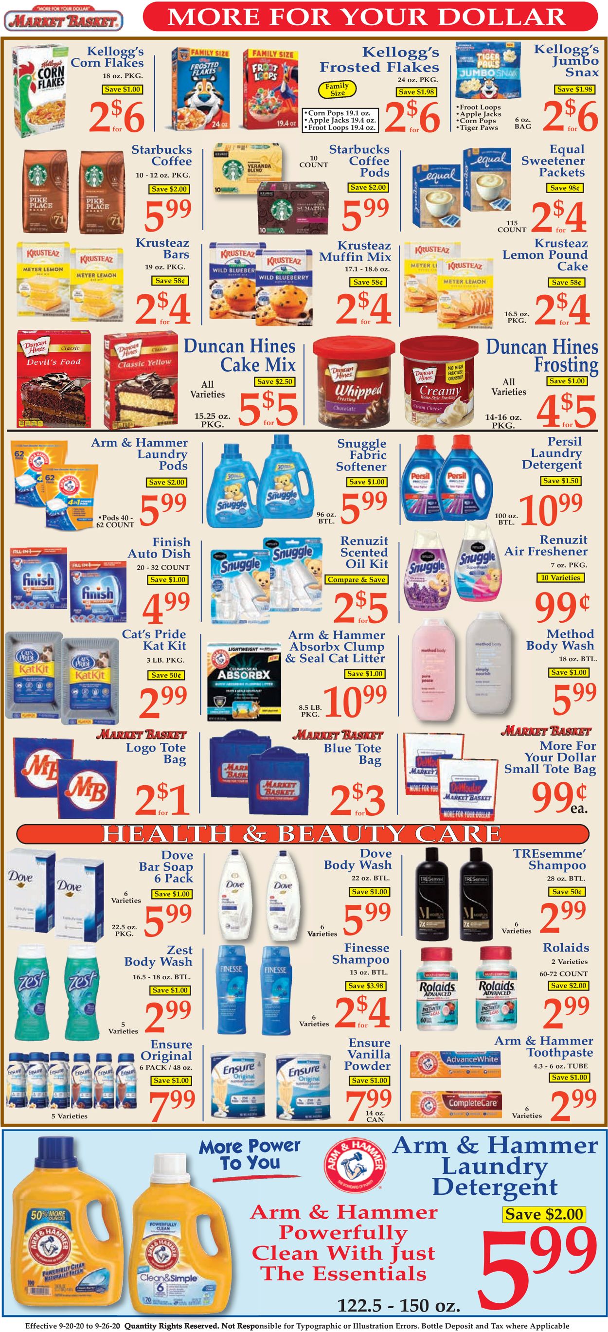 Catalogue Market Basket from 09/20/2020