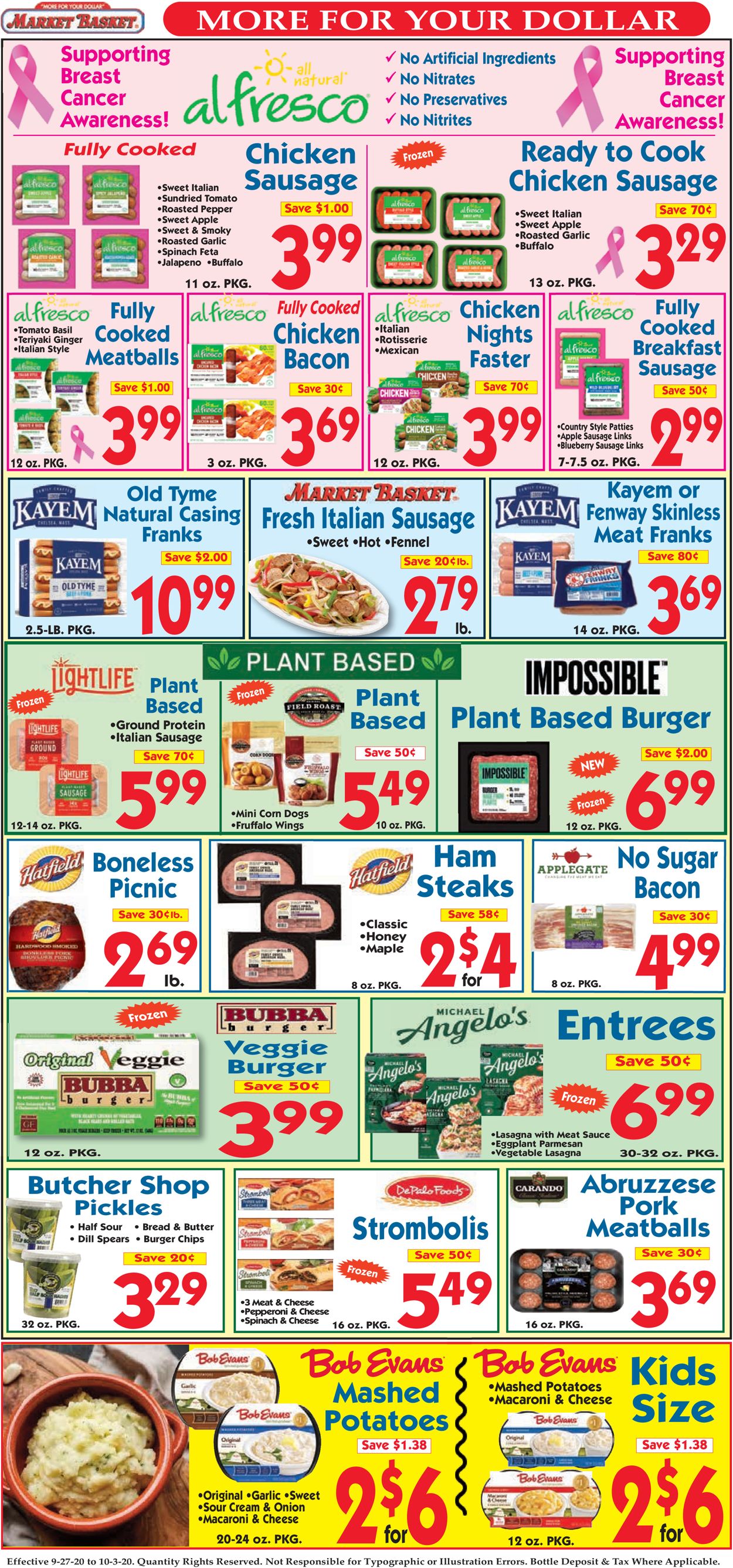Catalogue Market Basket from 09/27/2020