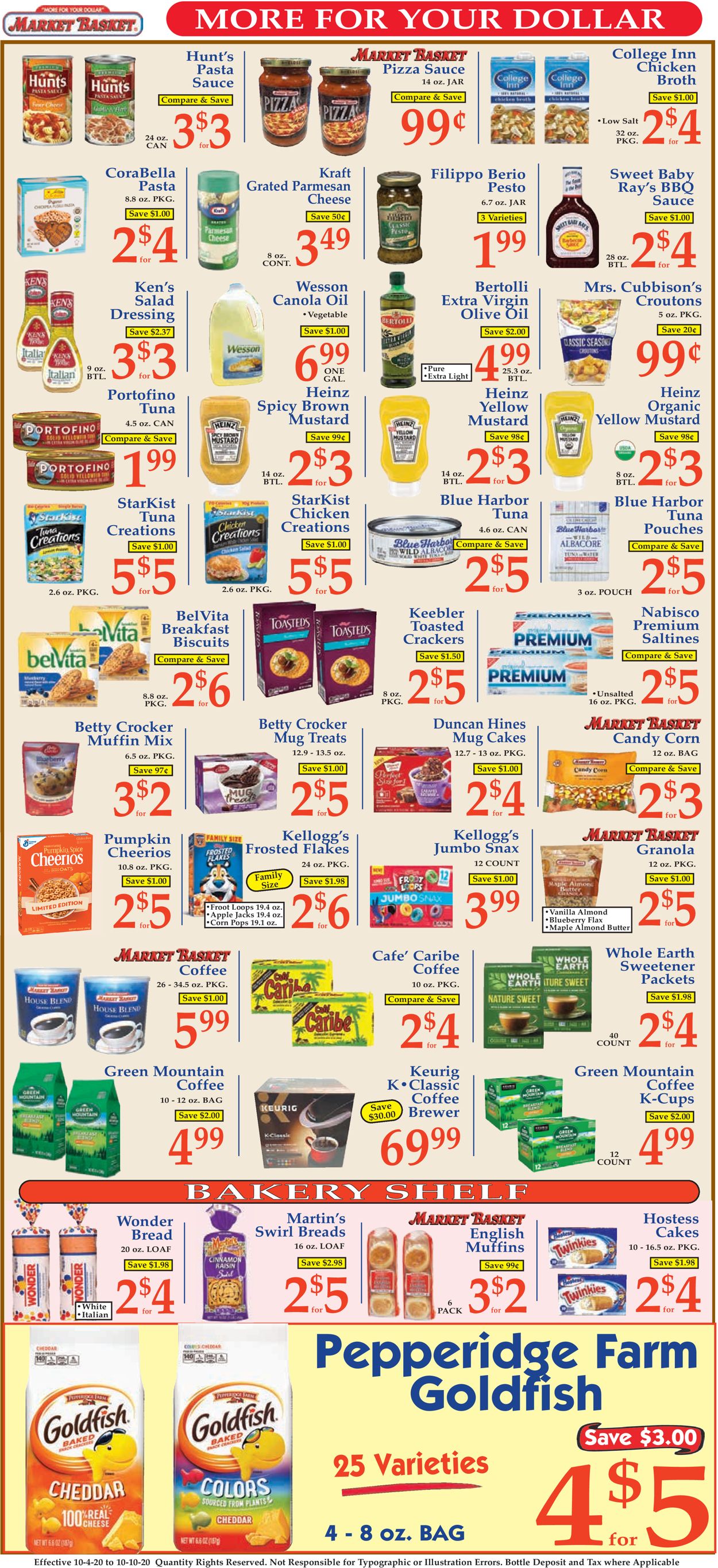 Catalogue Market Basket from 10/04/2020