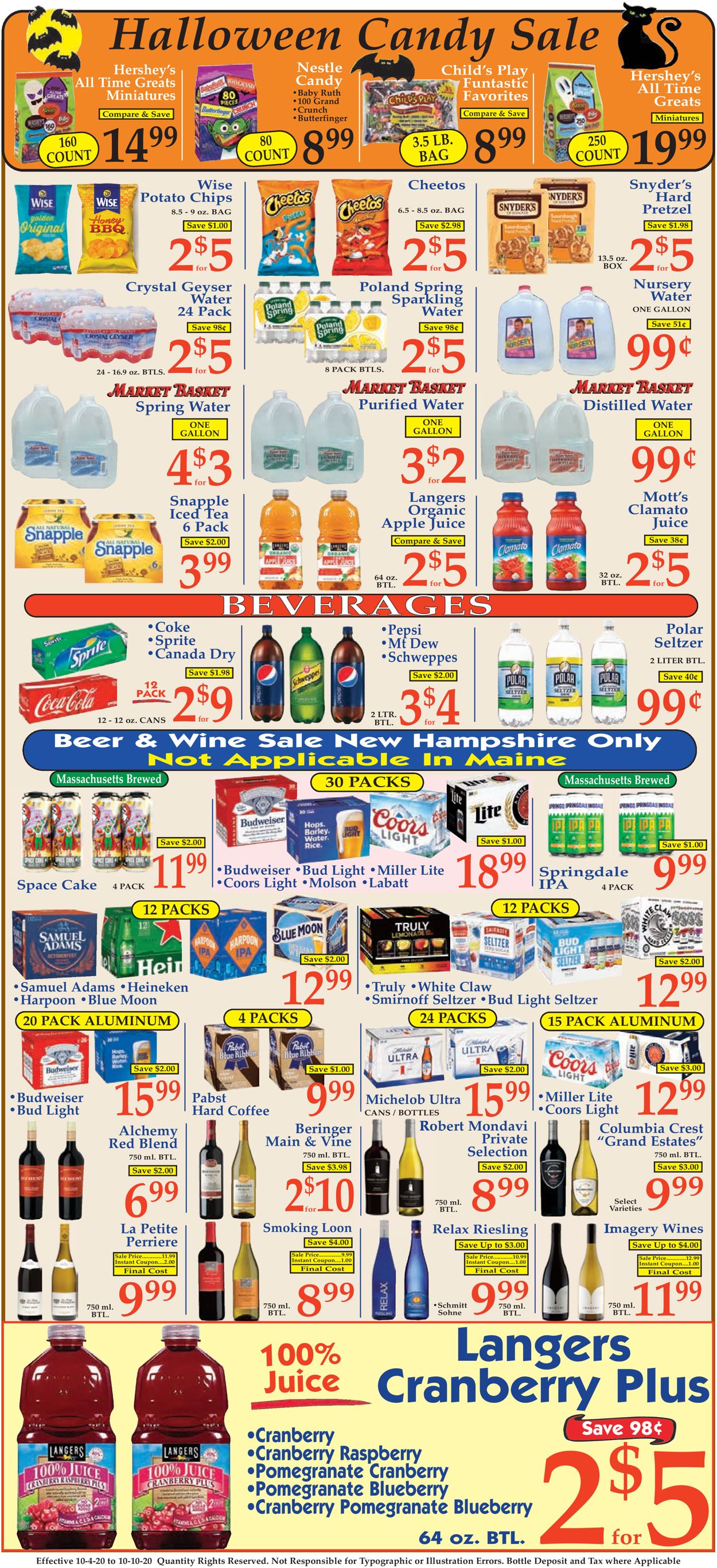 Catalogue Market Basket from 10/04/2020