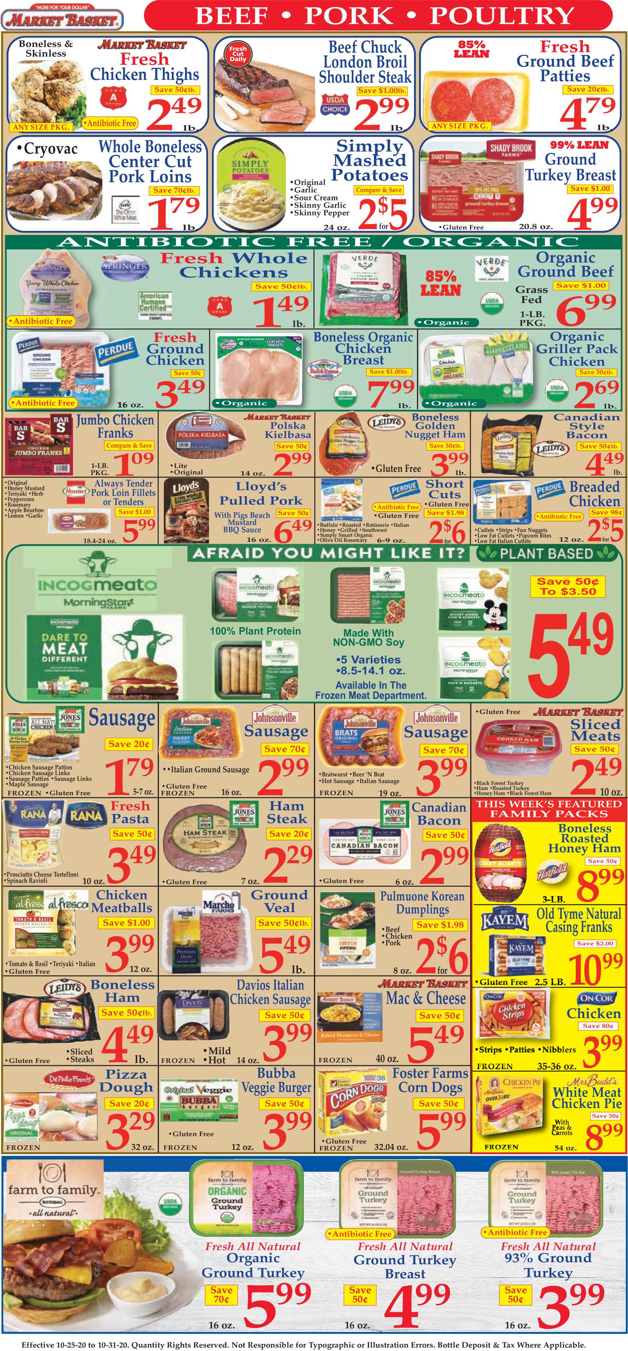 Catalogue Market Basket from 10/25/2020