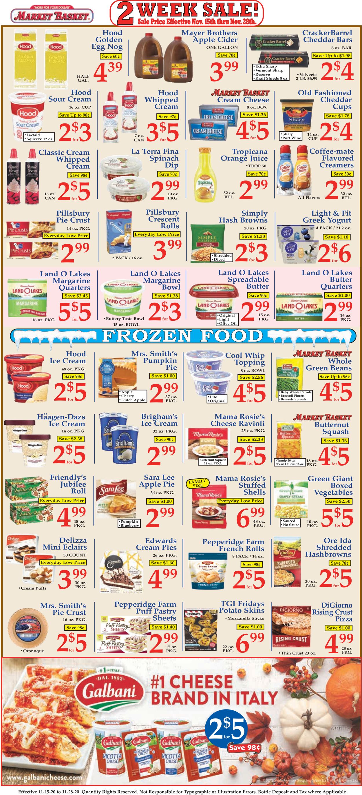 Catalogue Market Basket from 11/15/2020