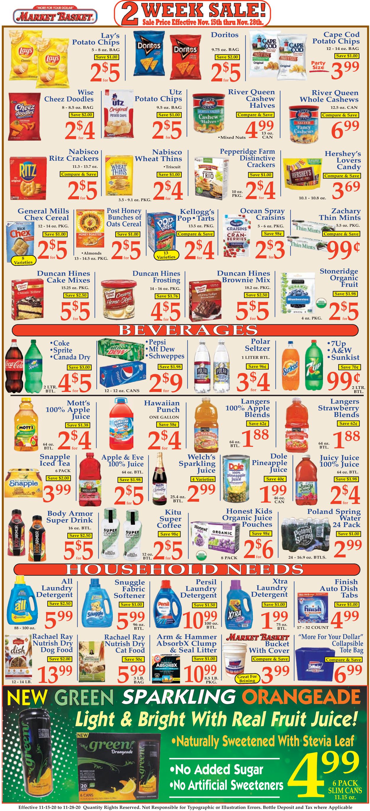 Catalogue Market Basket from 11/15/2020