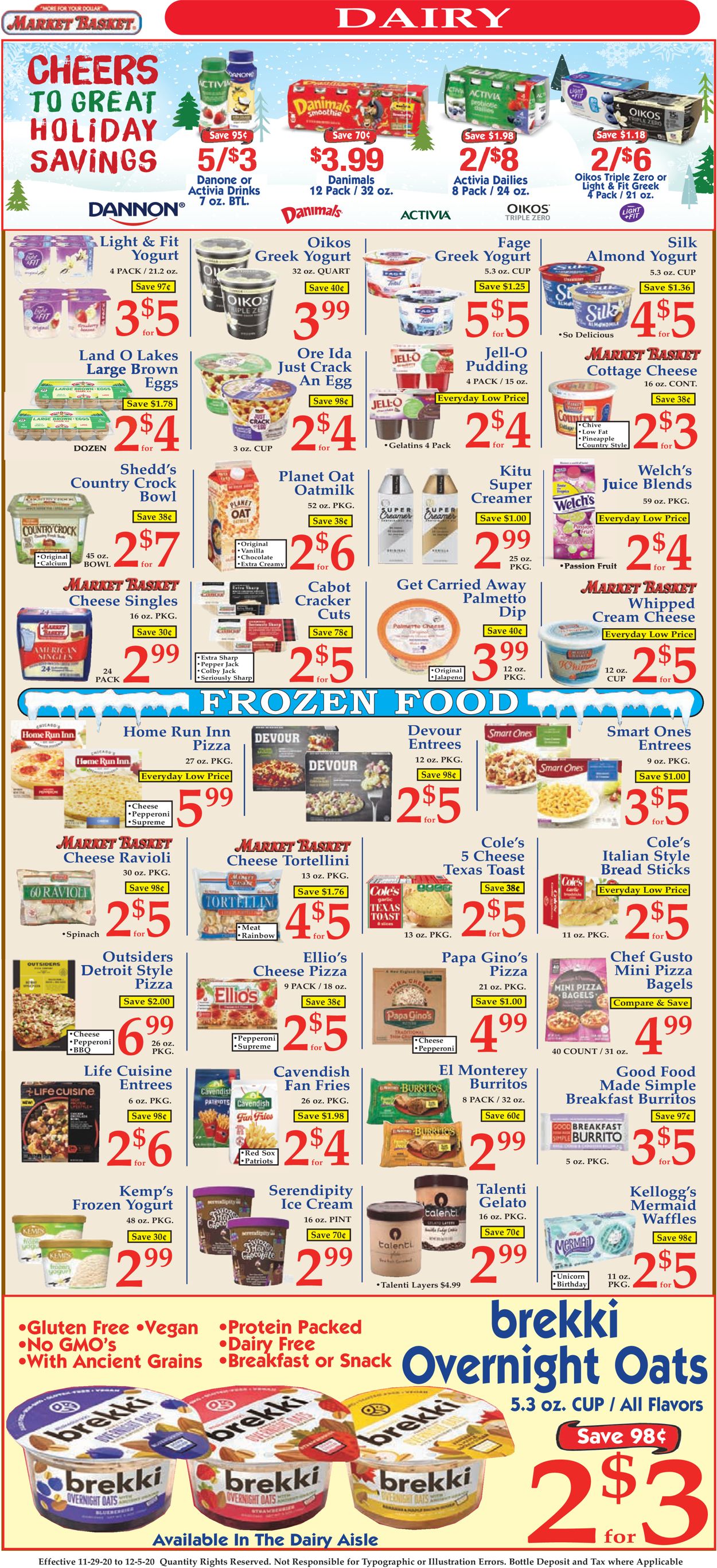Catalogue Market Basket from 11/29/2020