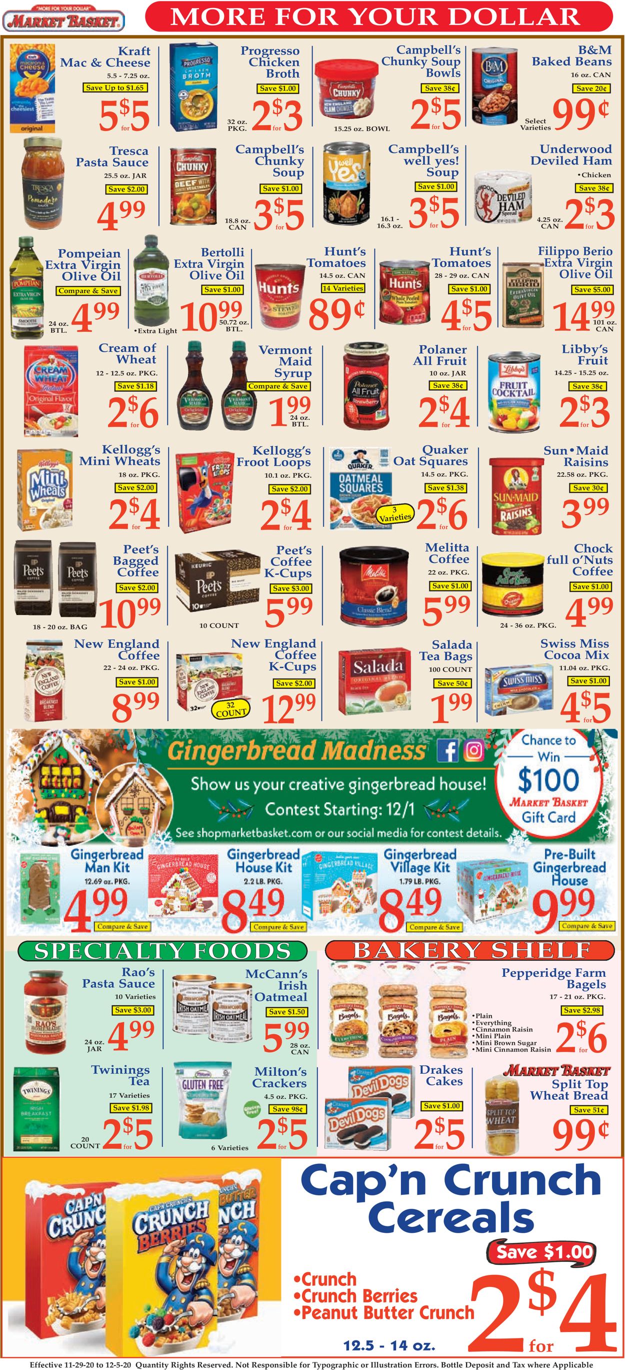 Catalogue Market Basket from 11/29/2020