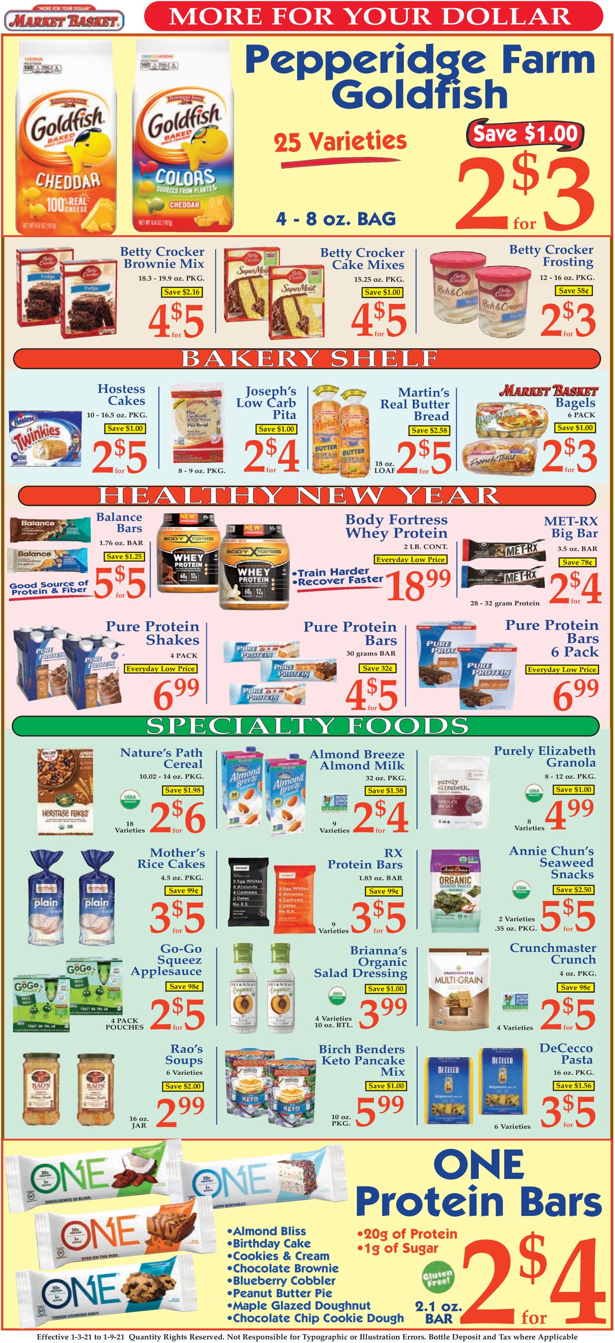 Catalogue Market Basket from 01/03/2021