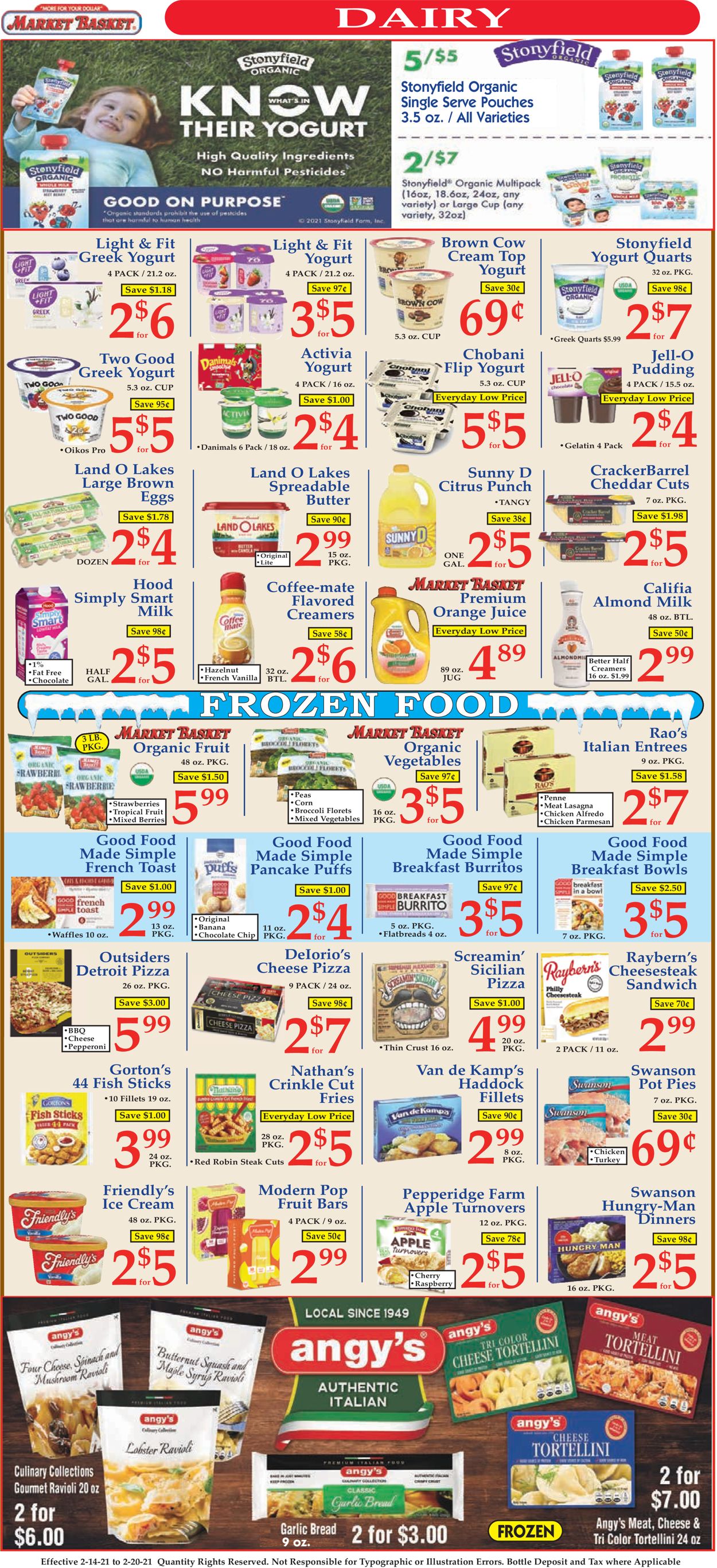 Catalogue Market Basket from 02/14/2021