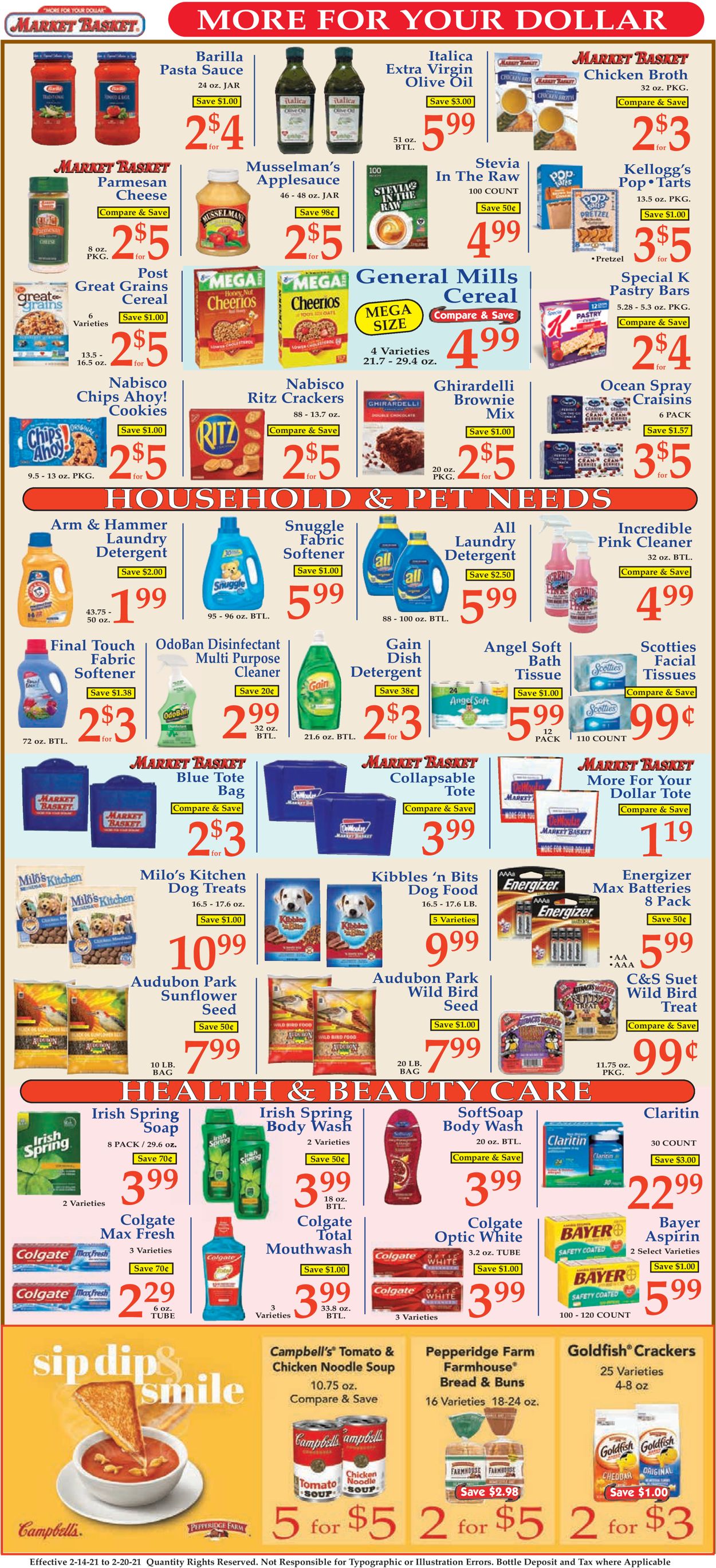 Catalogue Market Basket from 02/14/2021