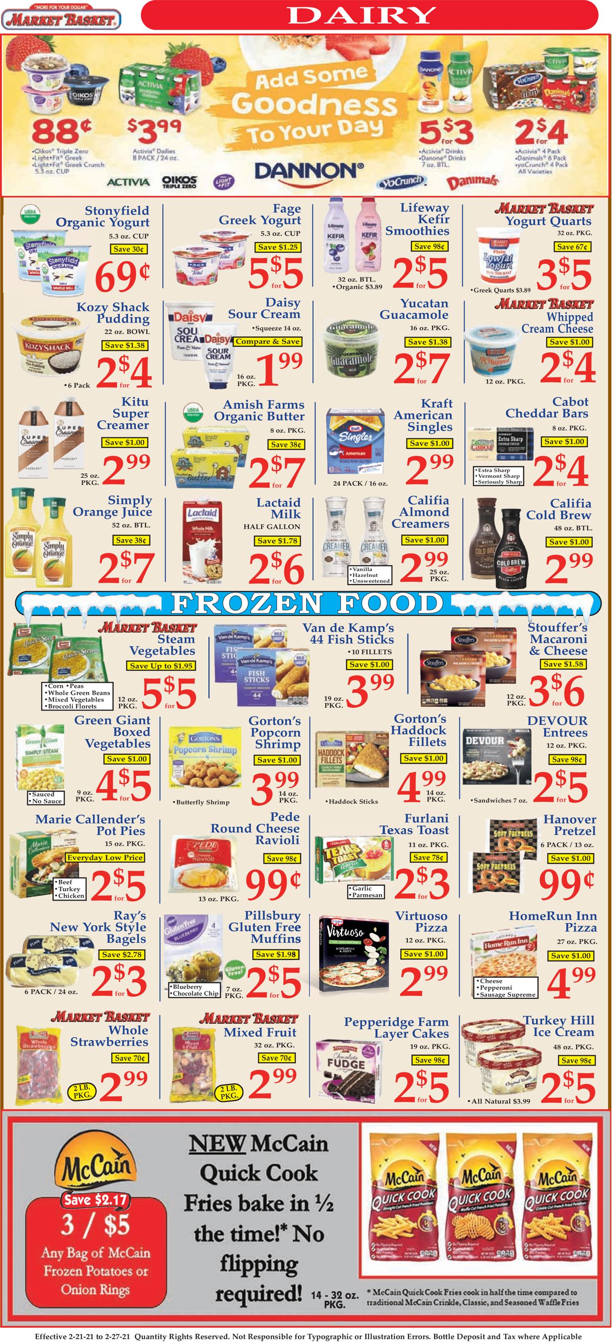 Catalogue Market Basket from 02/21/2021