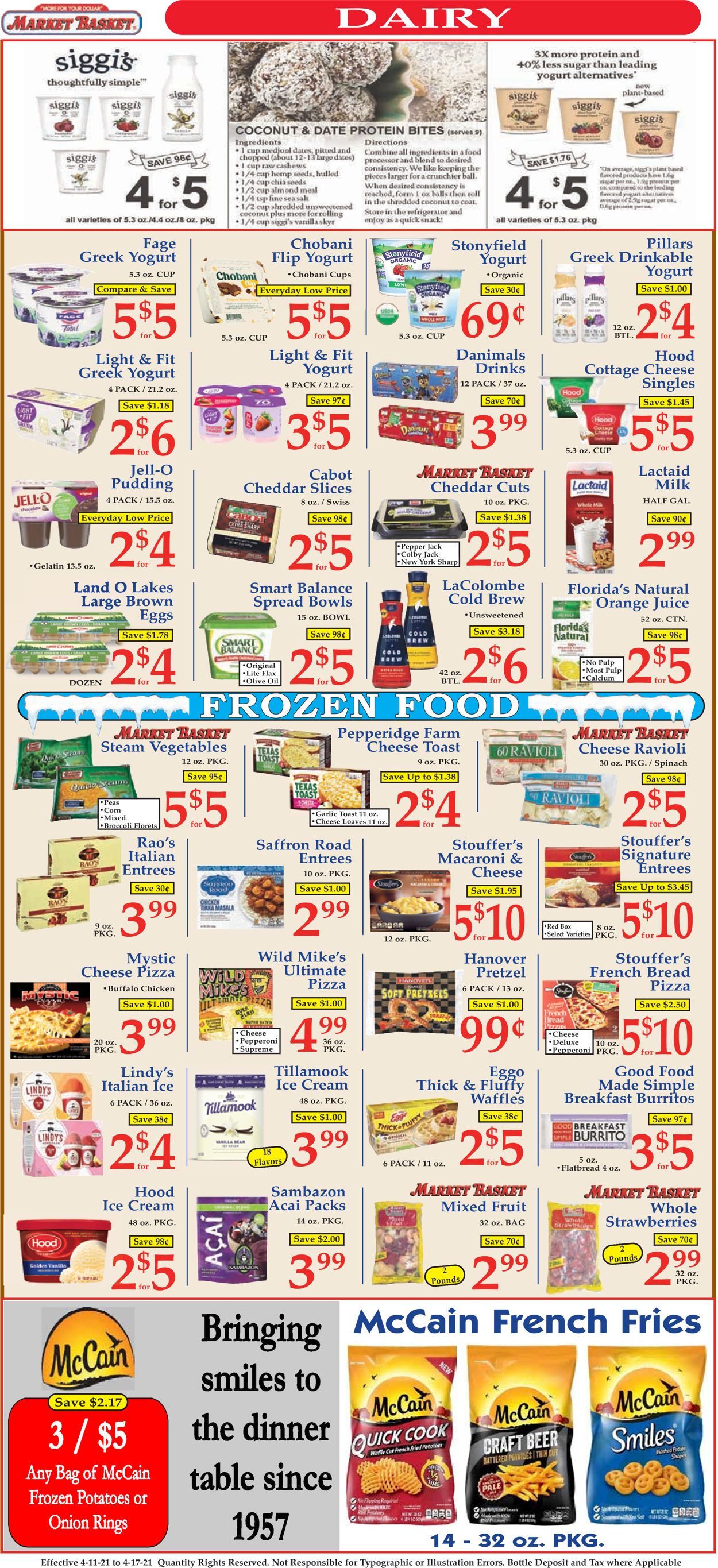 Catalogue Market Basket from 04/11/2021