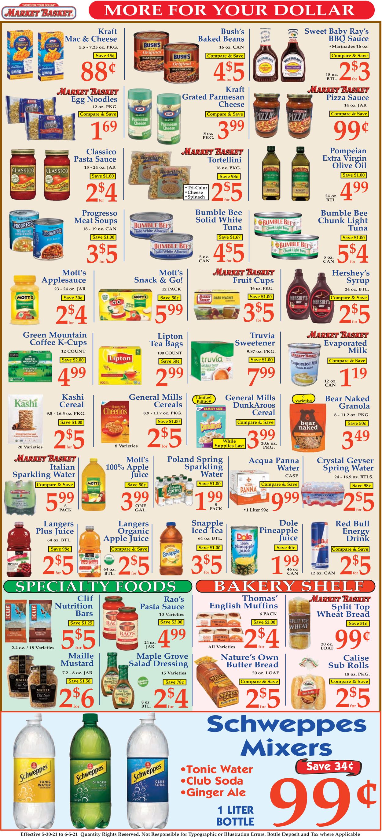 Catalogue Market Basket from 05/30/2021