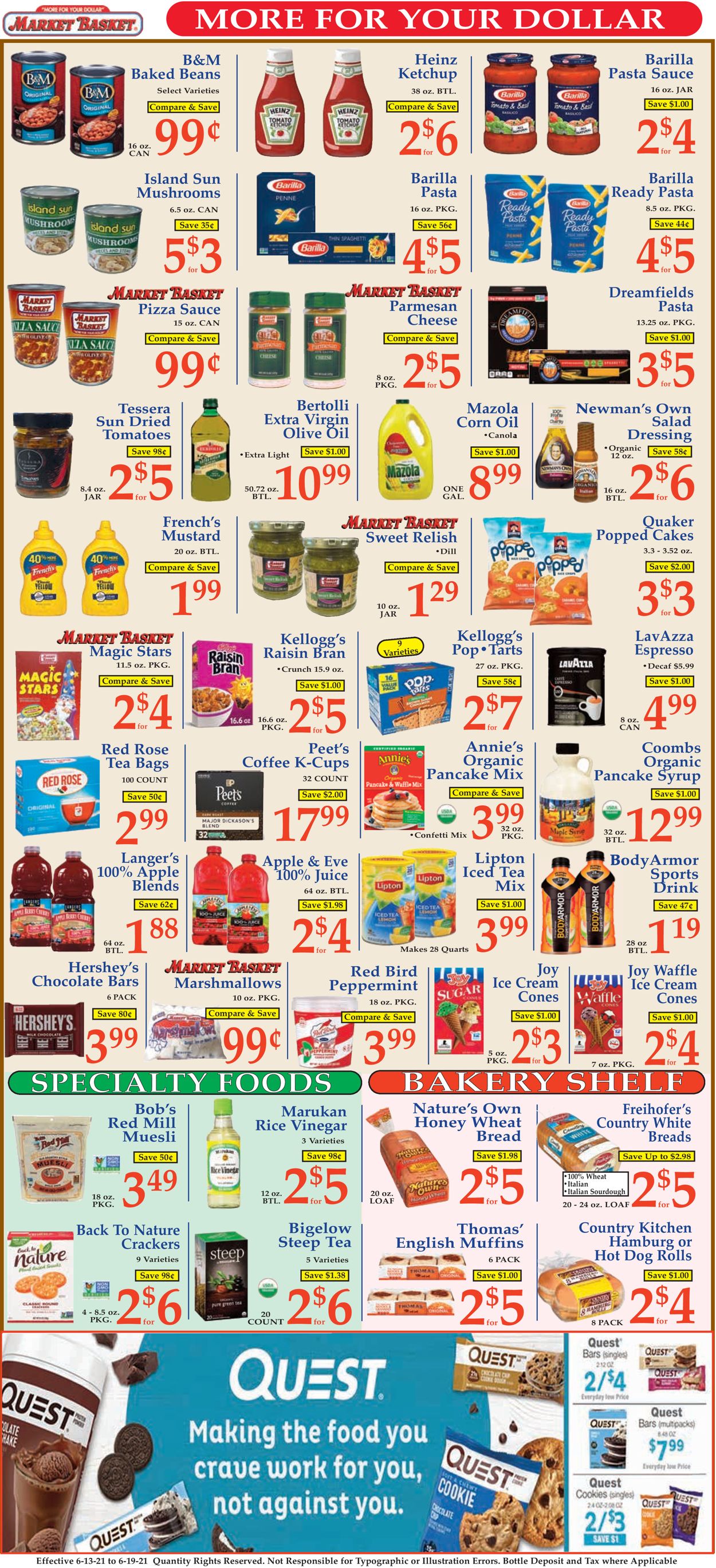 Catalogue Market Basket from 06/13/2021