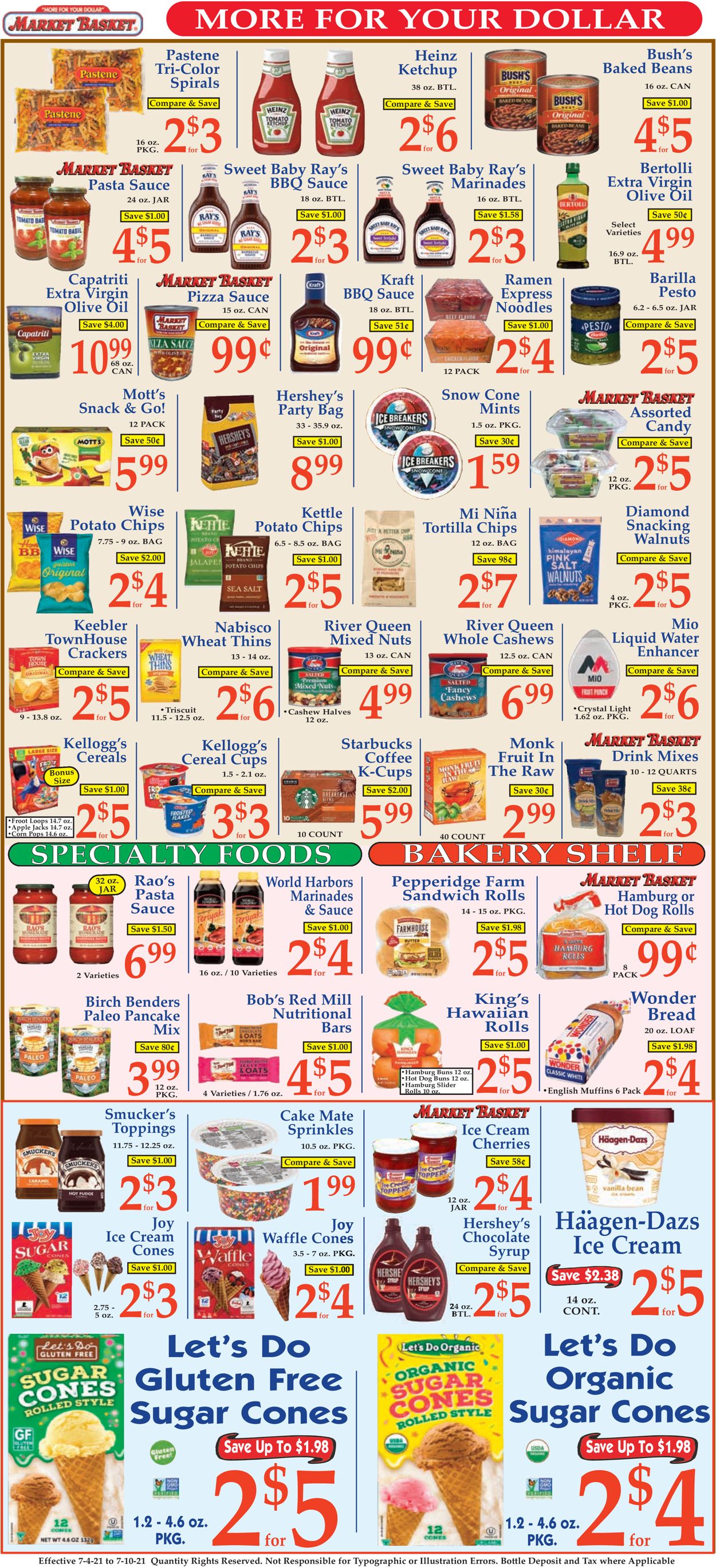 Catalogue Market Basket from 07/04/2021