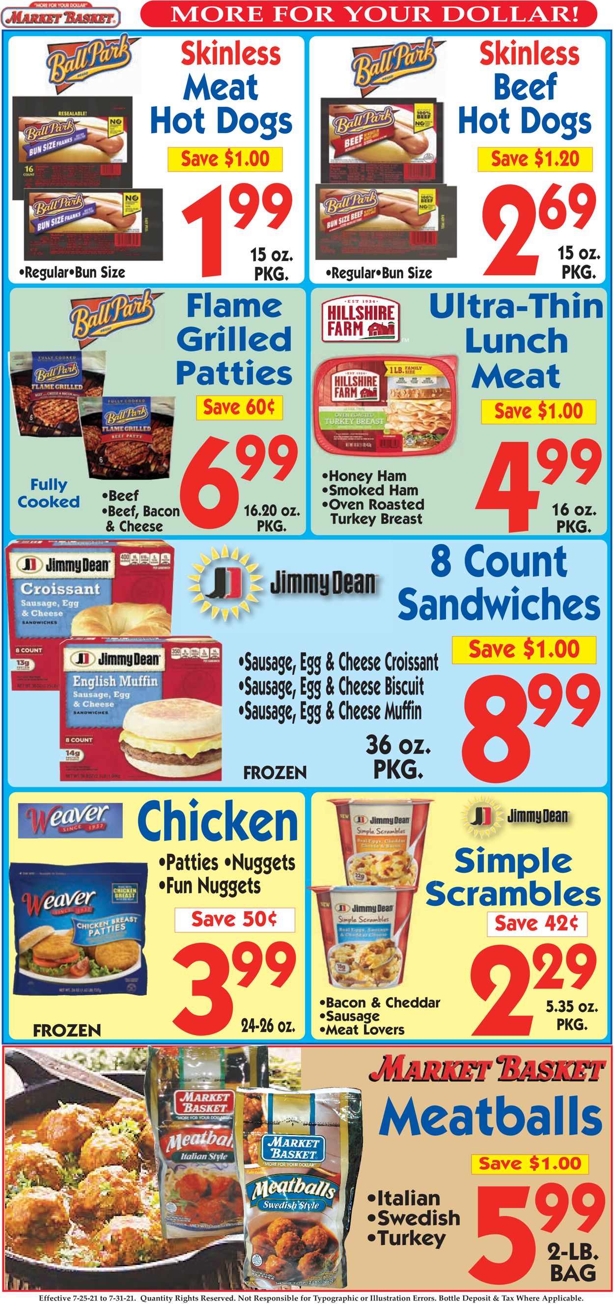 Catalogue Market Basket from 07/25/2021