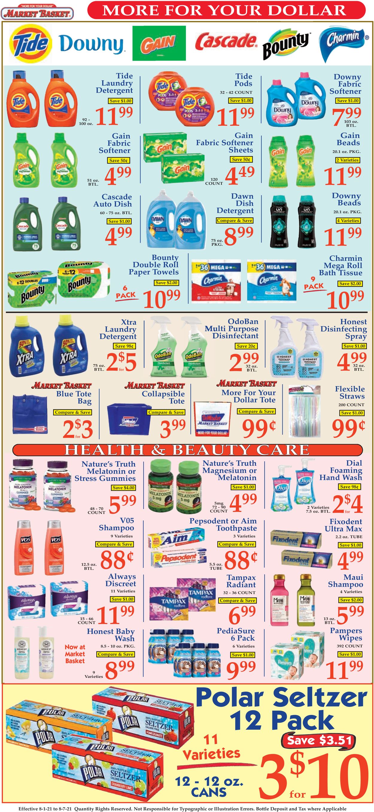 Catalogue Market Basket from 08/01/2021