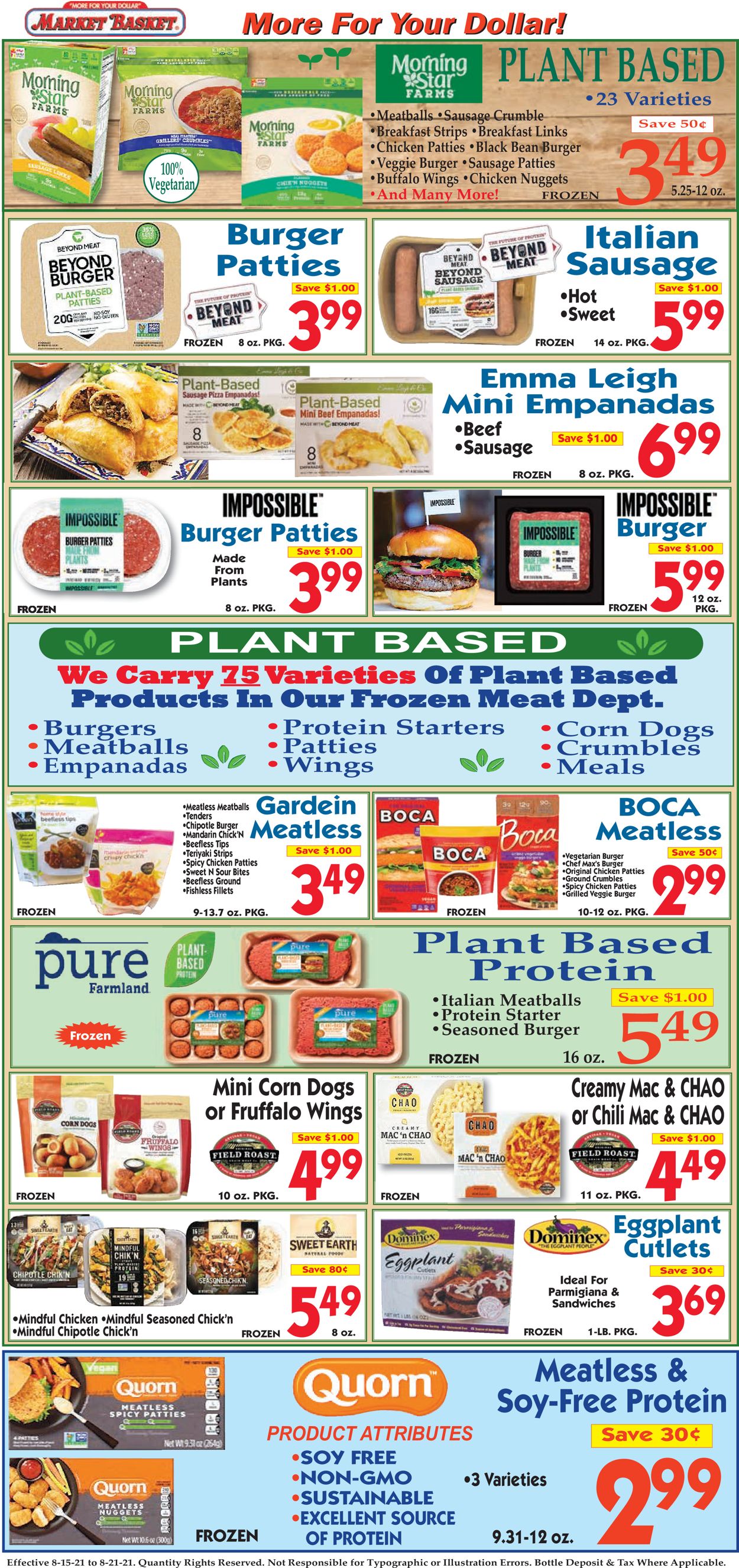 Catalogue Market Basket from 08/15/2021