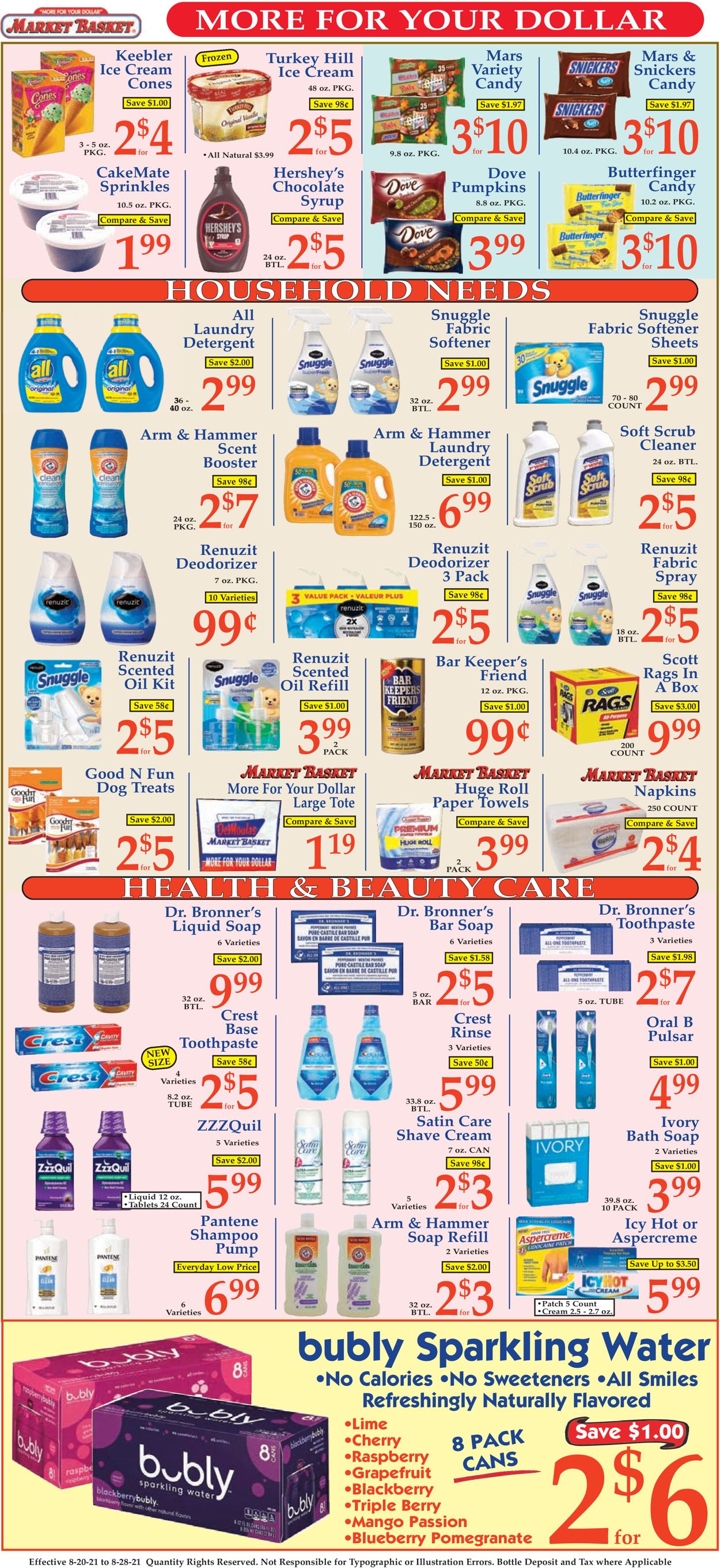 Catalogue Market Basket from 08/20/2021