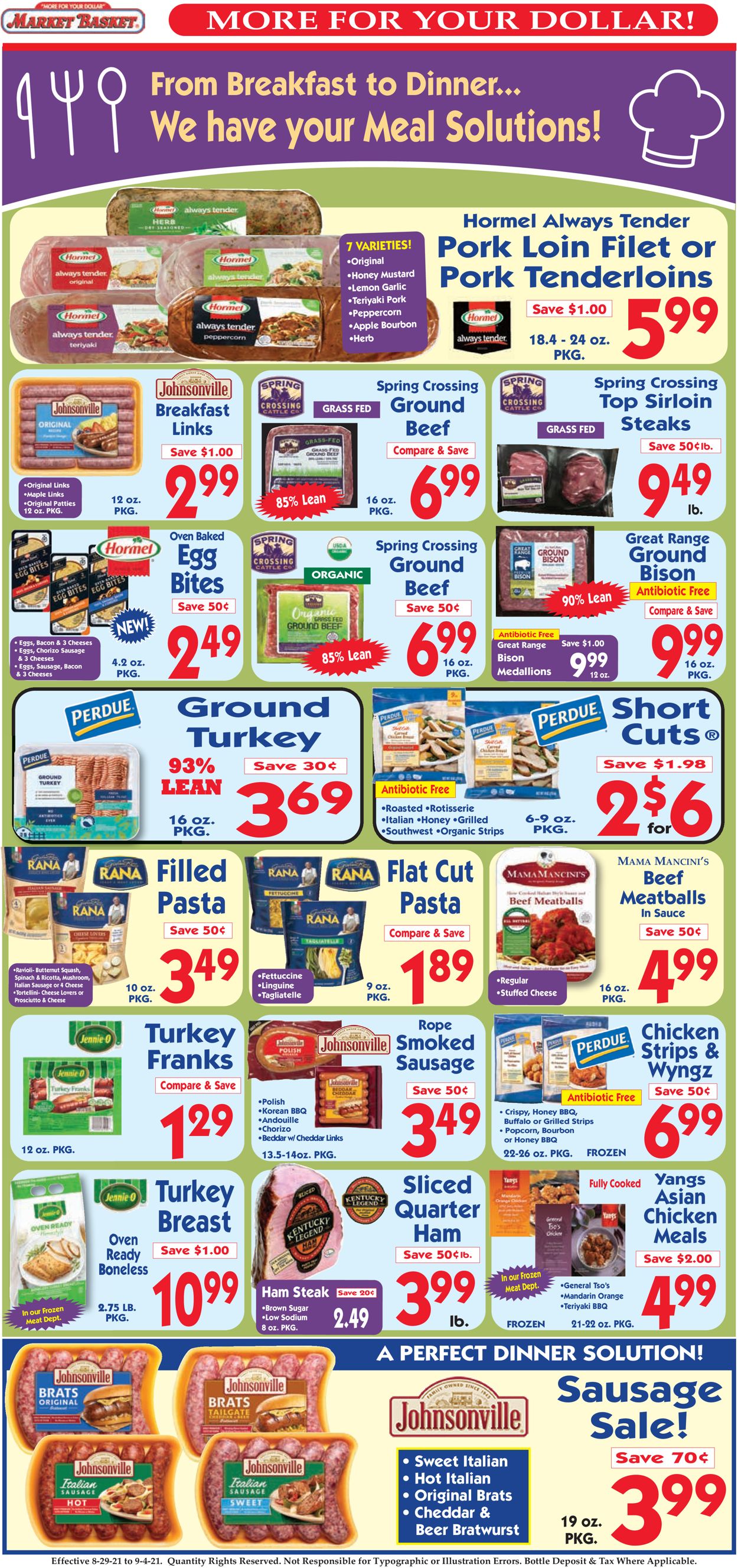 Catalogue Market Basket from 08/29/2021